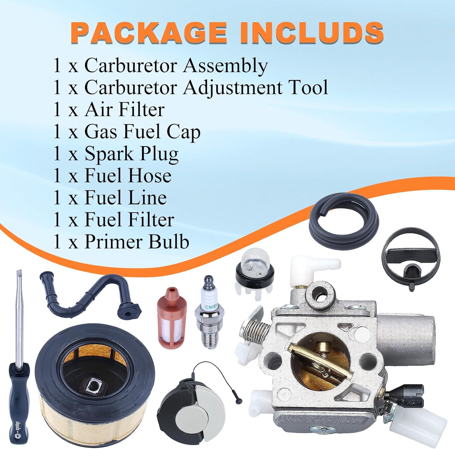 MS251 Carburetor Air Filter Kit for Stihl MS251 MS231 MS231C-BE MS251CB-E MS 251 2-Mix Chainsaw Parts