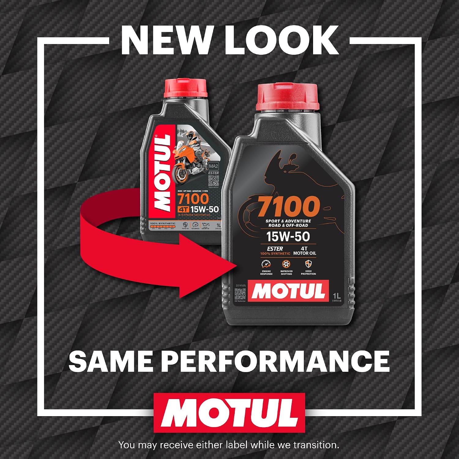 Motul 7100 4T 10W-30 Full Synthetic Motorcycle Oil - Ester Core Technology - API SP JASO MA2 Wet Clutch and DCT Safe - Engine Protection for Honda, Hero, TVS - 4 L