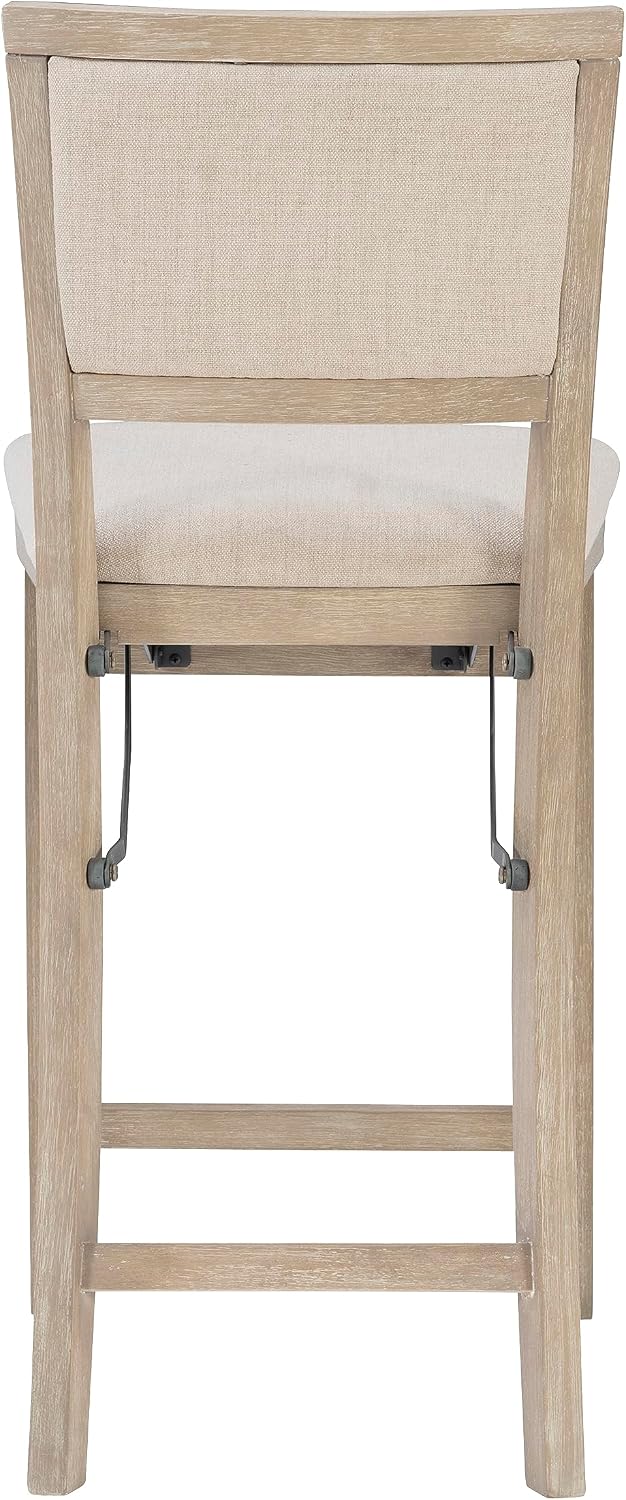 Linon Keira Pad Back Folding Bar Stool