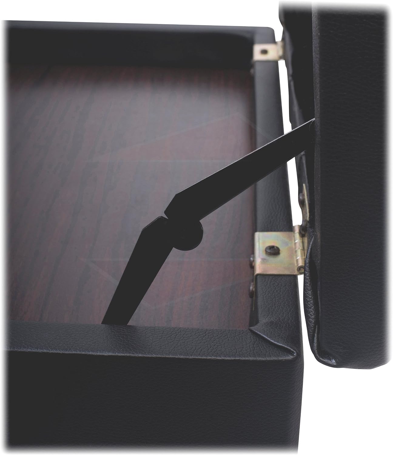 Griffin Adjustable Piano Bench (ErgonomicPRO-X Series) – Black Solid Wood Frame, PU Leather Cushion