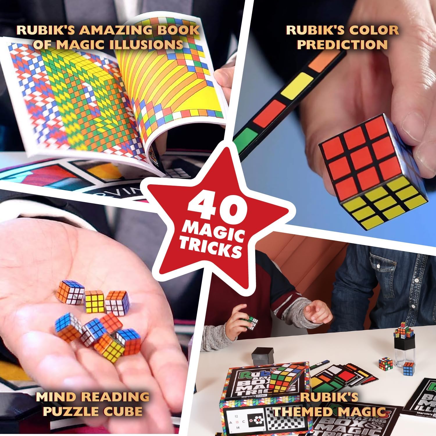 Marvin's Magic - Rubik's Amazing Box of Magic Illusions - Magic Set for Kids, Rubik's Set - Tricks for Children