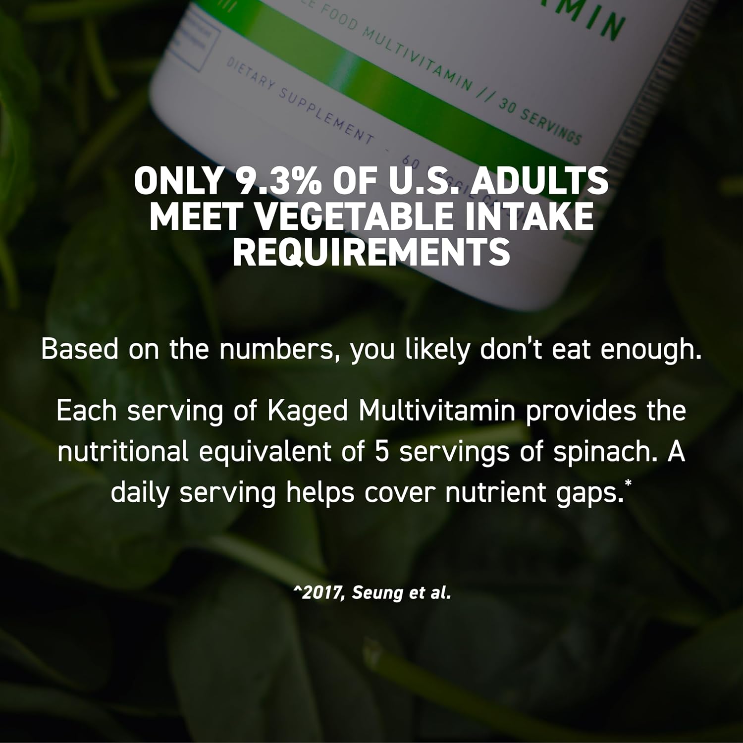 Kaged Multivitamin Capsules | Unflavored | Whole Foods Organic Fruits & Veggies | Plant Based Vegan Multivitamin | Vitamin C, D, E
