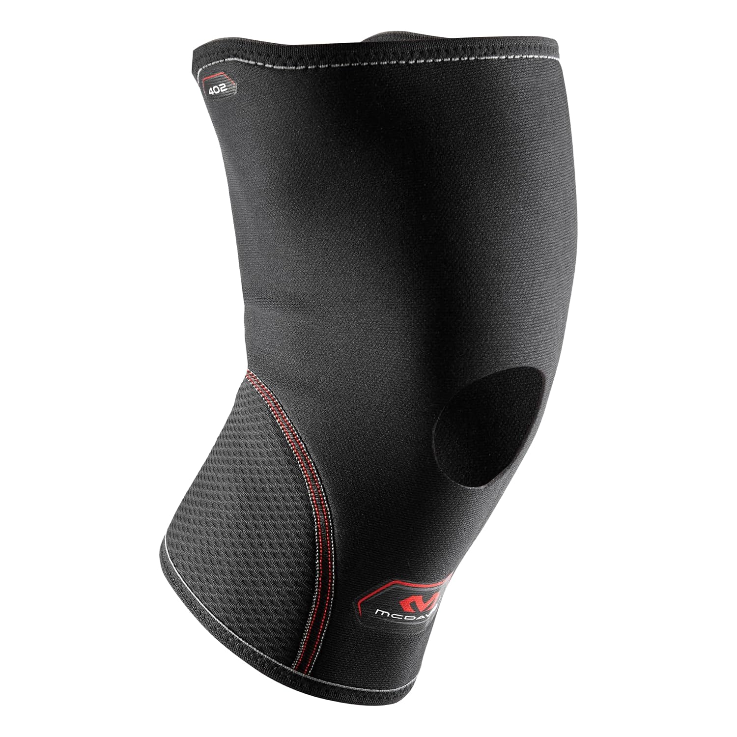 McDavid 402 Knee Support With Open Patella, Black, Large