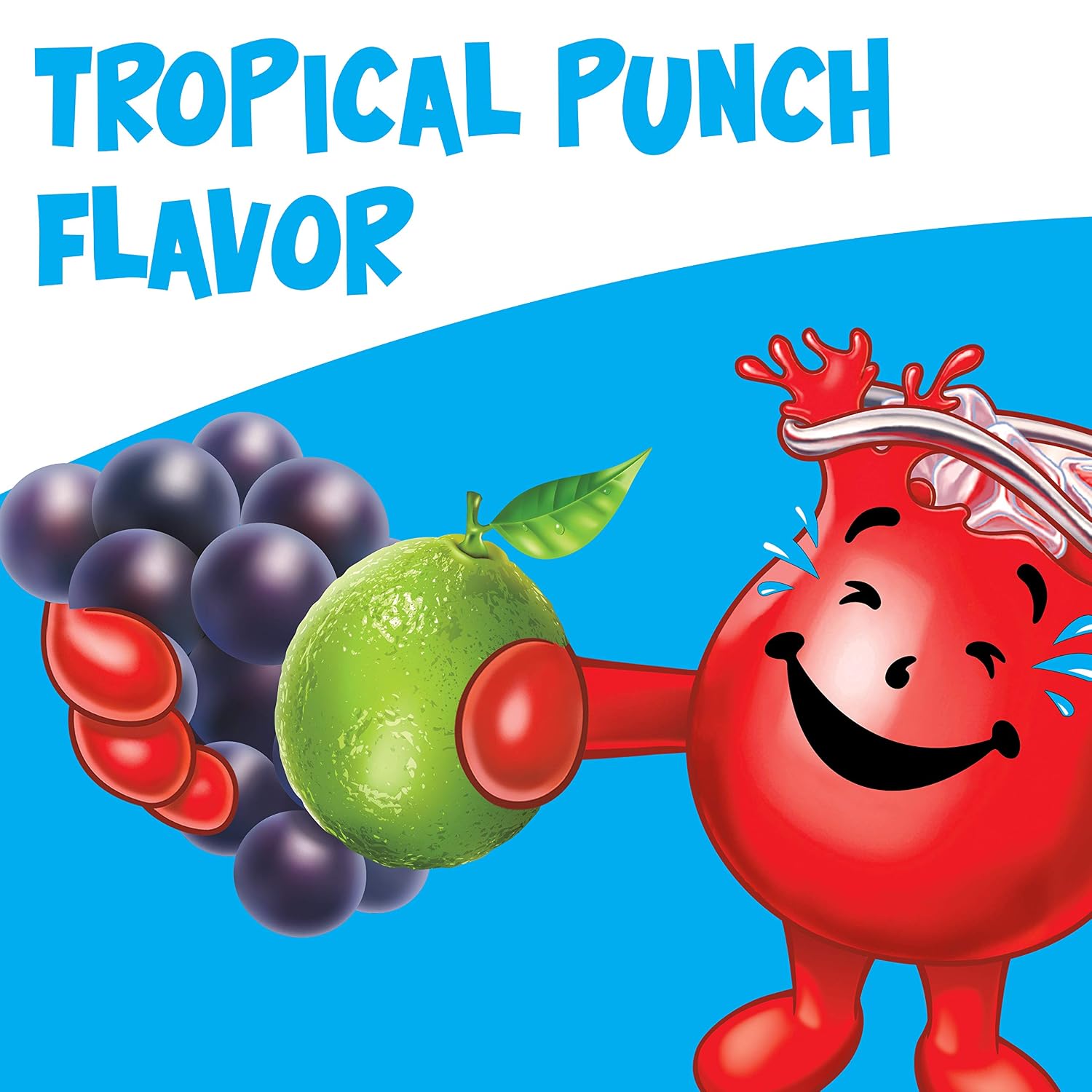 Kool-Aid Tropical Punch Flavored Unsweetened Caffeine Free Powdered Drink Mix (96 Packets)