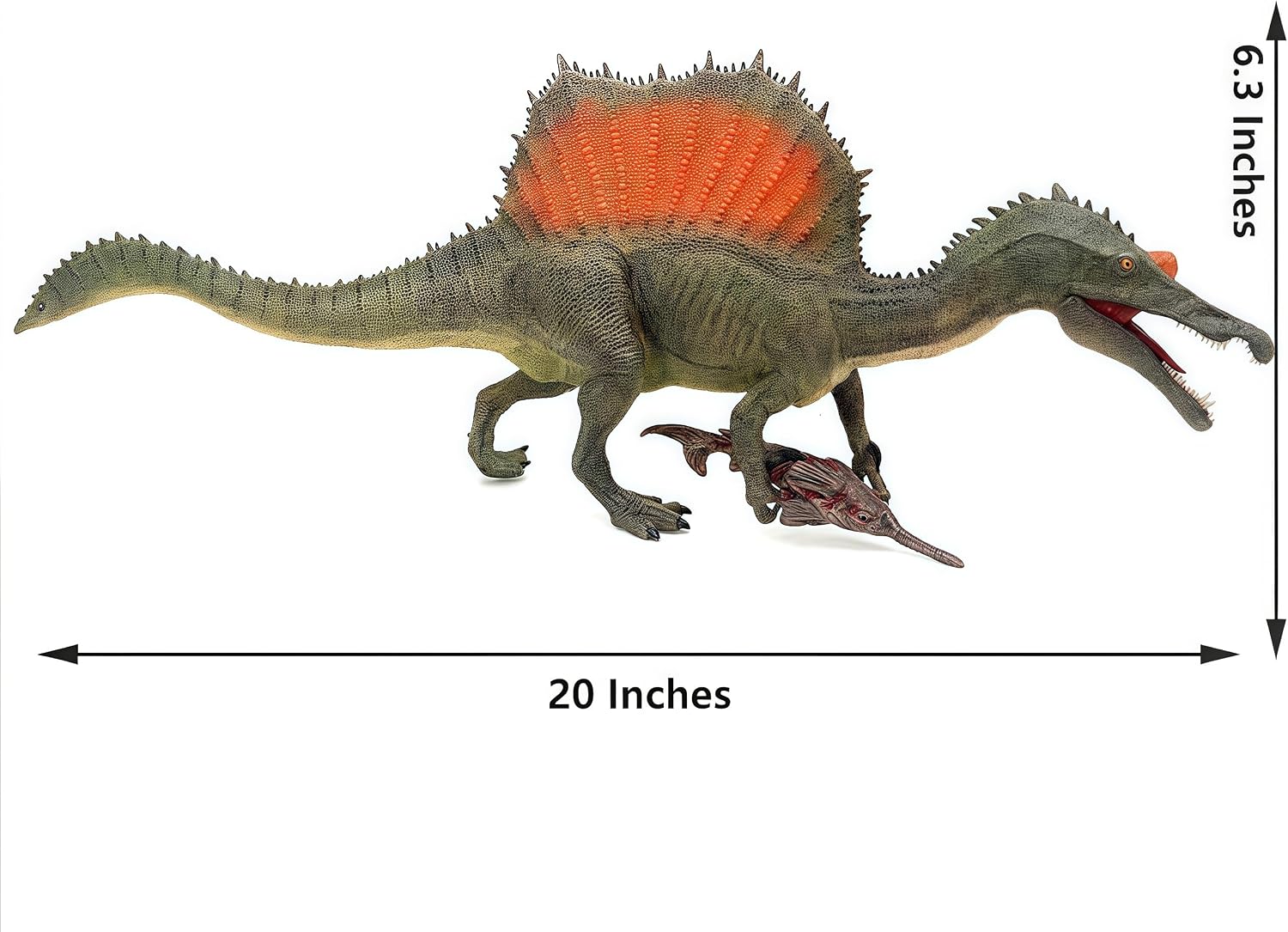 Gemini&Genius Dinosaur Toys Spinosaurus Figurine, Dinosaur Action Figure with Moveable Jaw, Boys Birthday Gift, Collection and Room Decoration