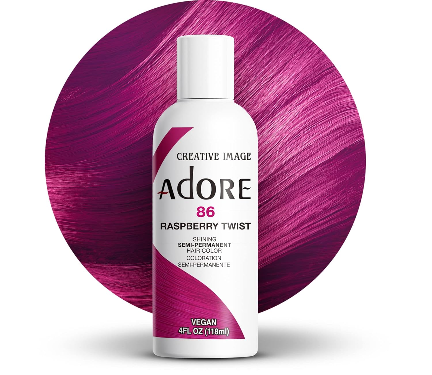 Adore Semi Permanent Hair Color, 107 Mocha, 4 Fl Oz | Vegan & Cruelty-Free Brown Hair Dye | No Ammonia, No Peroxide, No Alcohol