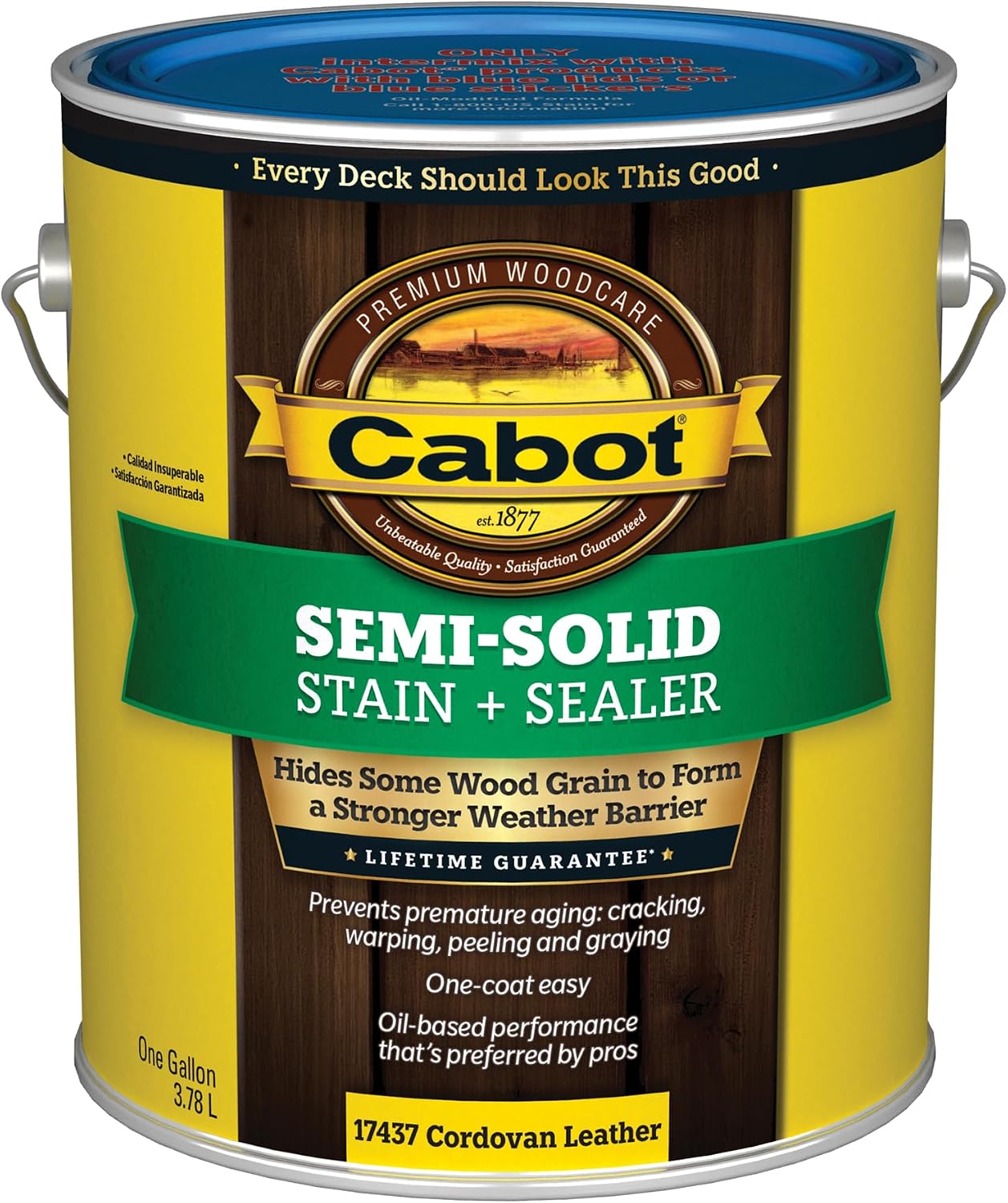 Cabot 140.0003005.007 Wood Toned Deck & Siding Stain, Pacific Redwood