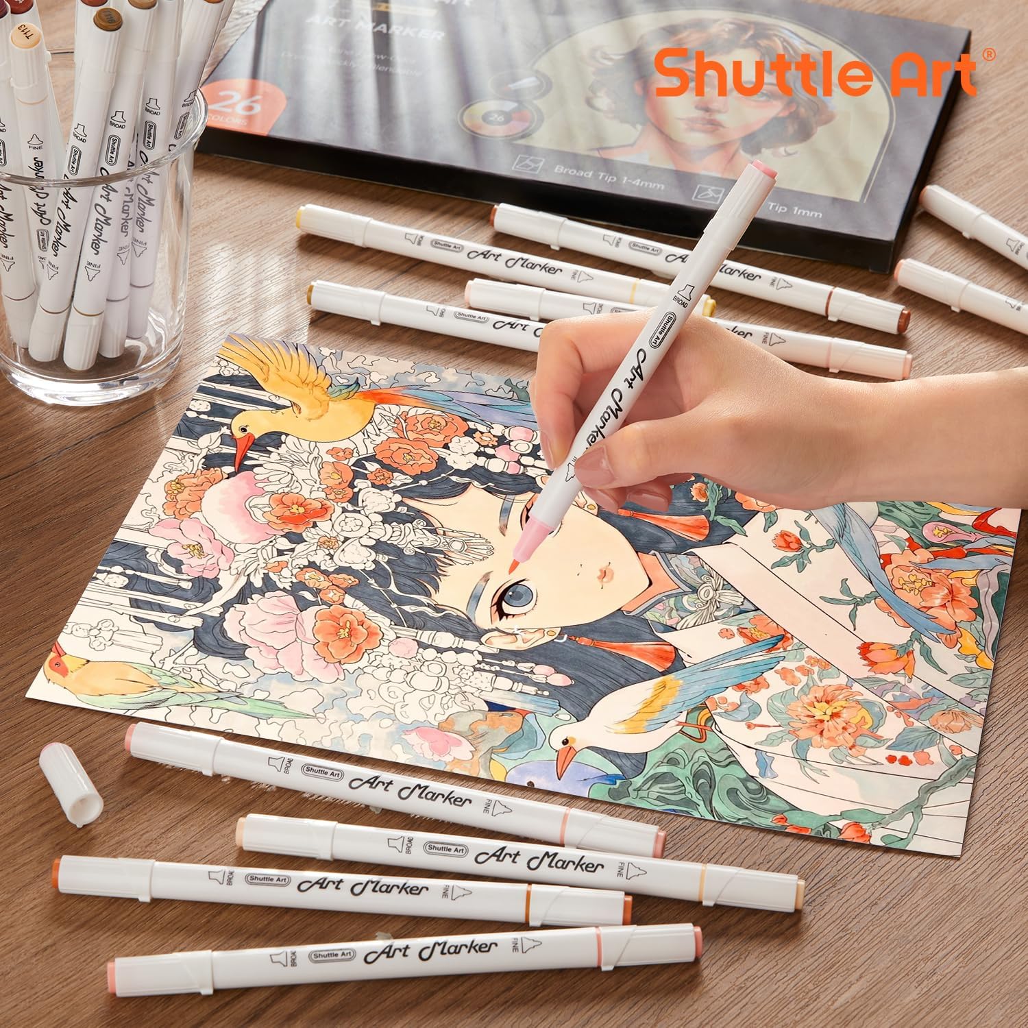 Shuttle Art 101 Colors Alcohol Markers