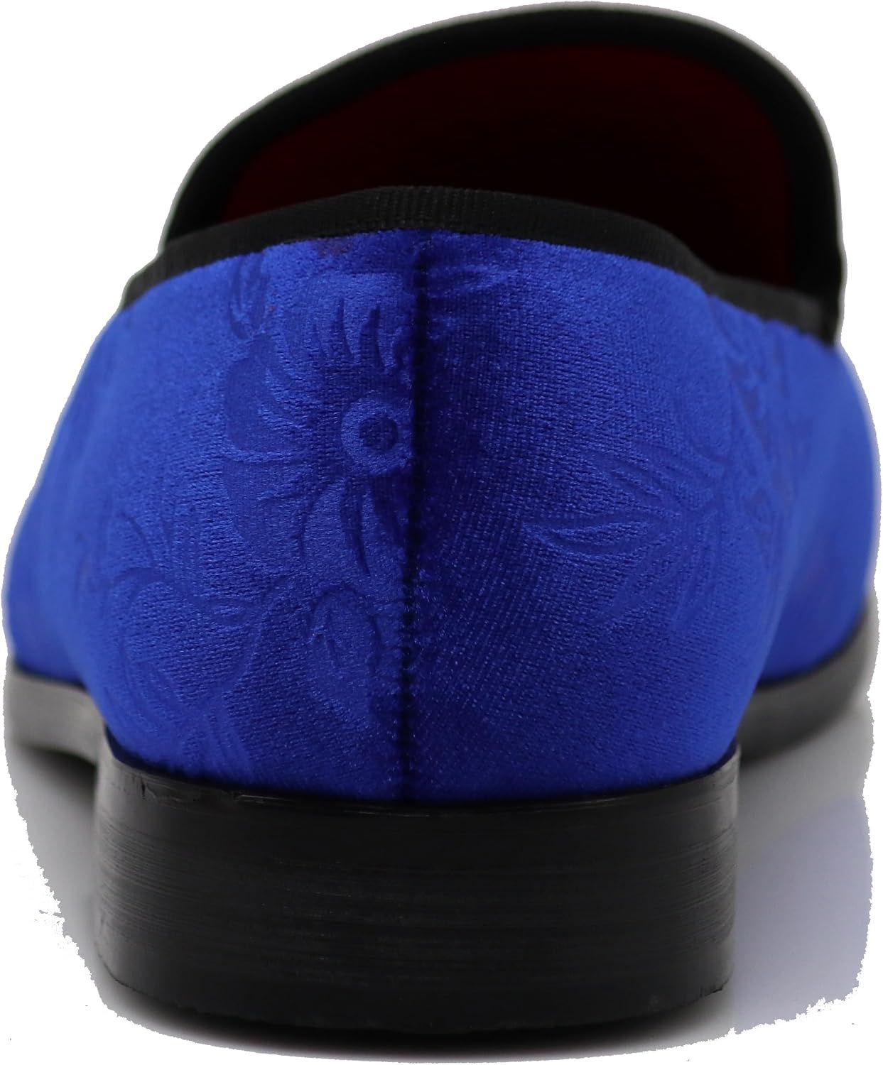 SPK35 Men's Vintage Velvet Flower Designer Dress Loafers Slip On Shoes Classic Tuxedo Dress Shoes