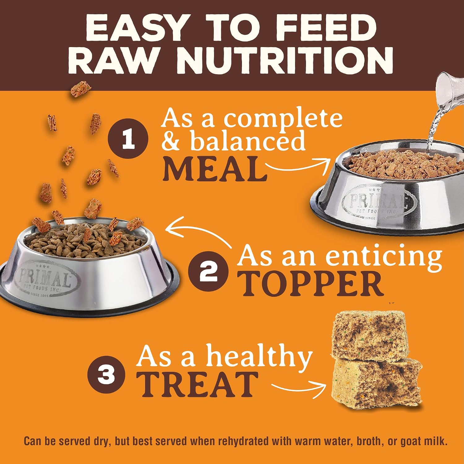 Primal Freeze Dried Raw Dog Food Nuggets, Beef, 14 oz | Complete & Balanced Nutrition, Meal, Topper or Treat, Grain-Free, High Protein, No Synthetic Vitamins & Minerals