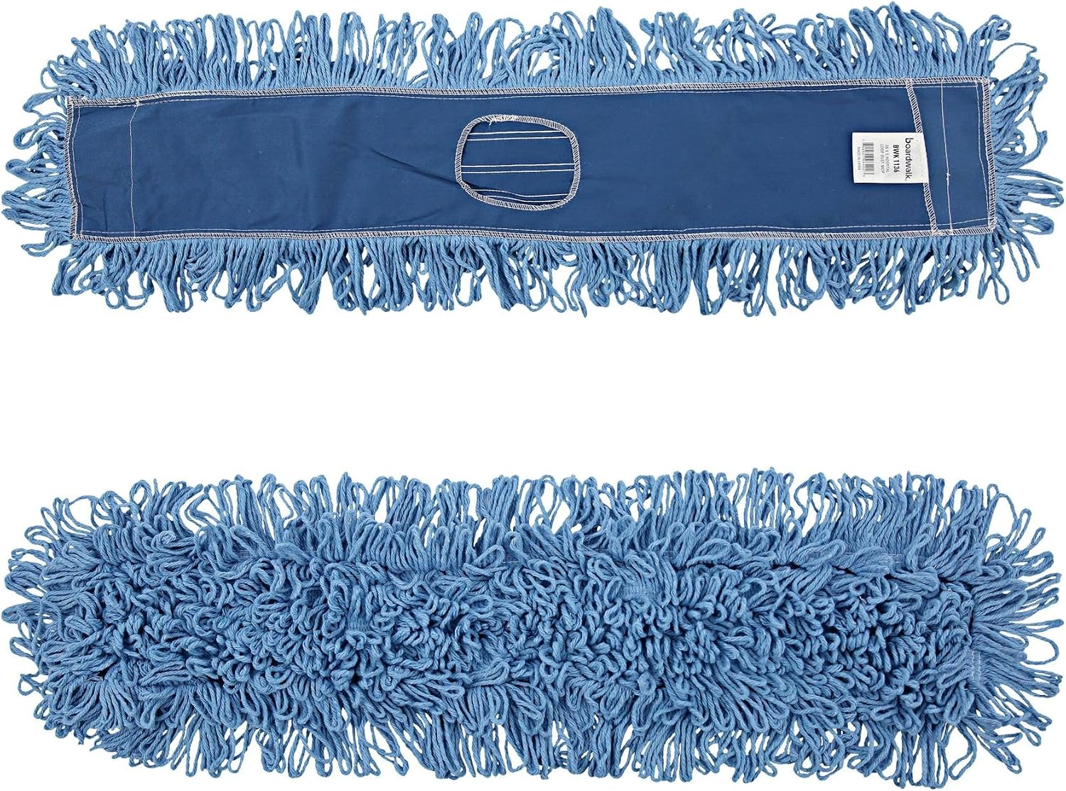 Boardwalk Dry Mopping Kit, 36 x 5 Blue Blended Synthetic Head