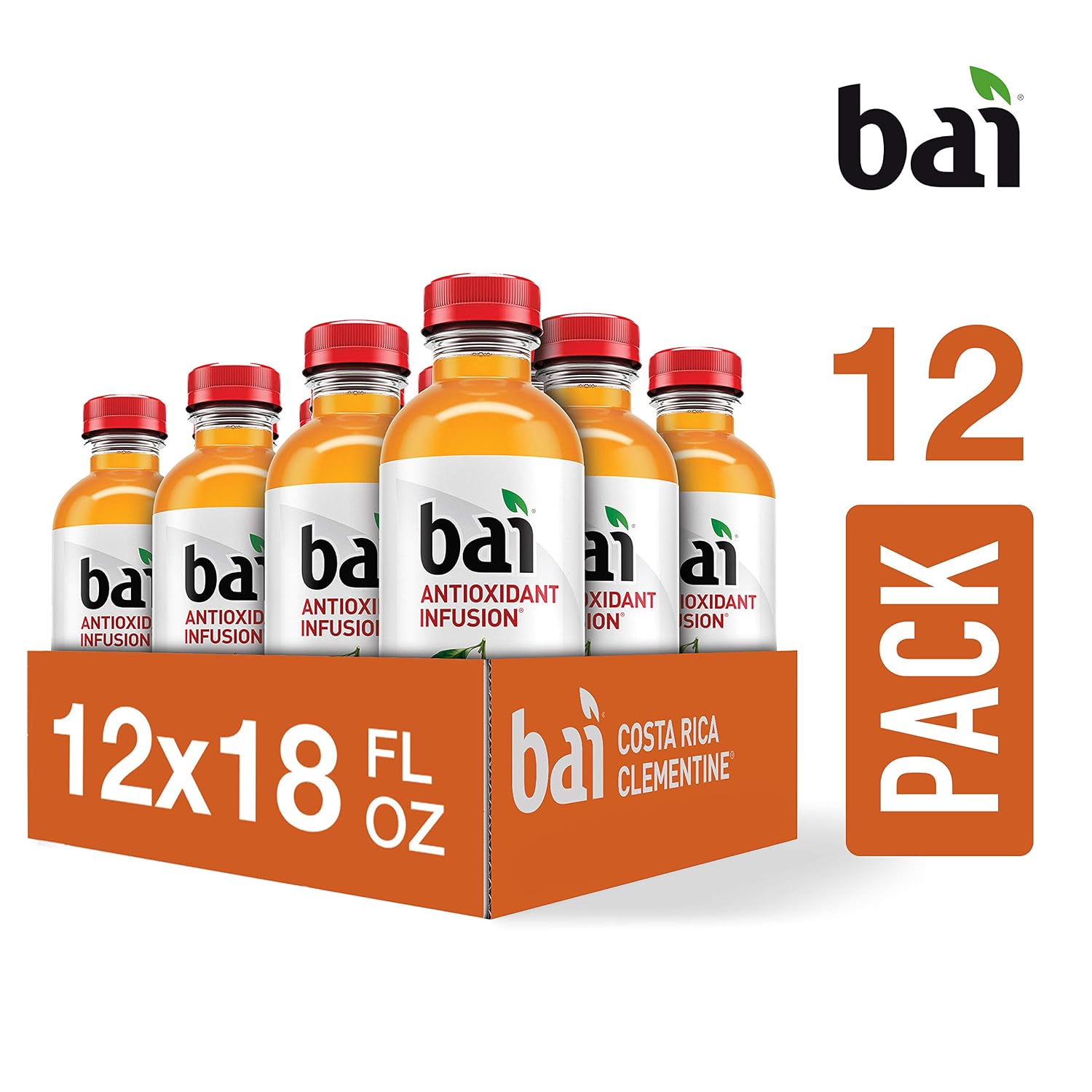 Bai Flavored Water, Kula Watermelon, Antioxidant Infused Drinks, 18 Fluid Ounce Bottle (Pack of 12)
