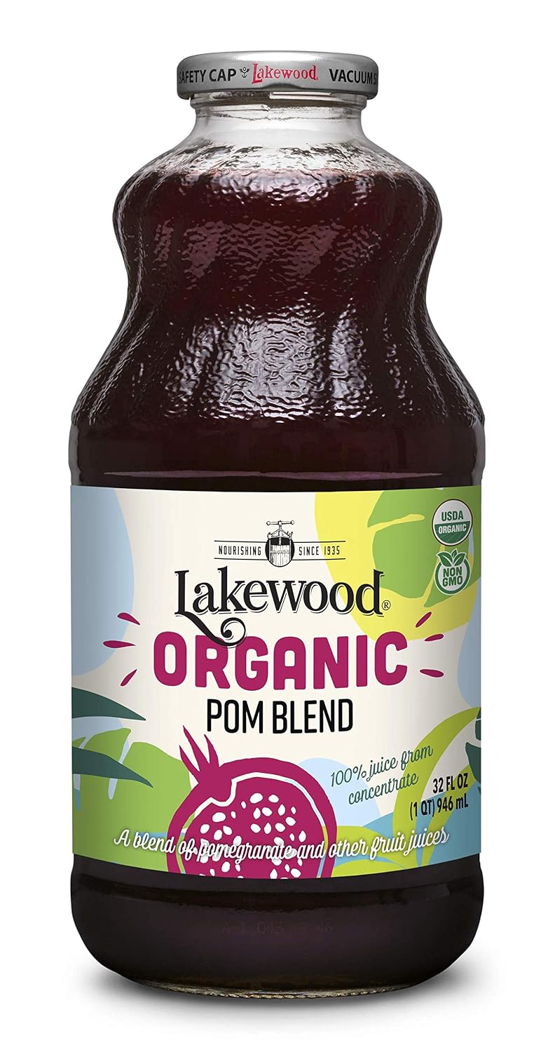 Lakewood Organic Pure Cranberry, Fresh Pressed, 32 Fl Oz (Pack of 6)