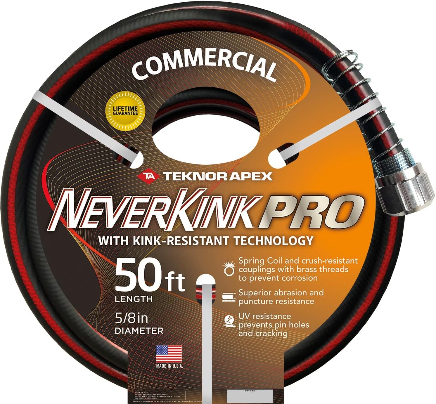 zero-G 4001-100 Garden Hose, 5/8" x 100', Gray