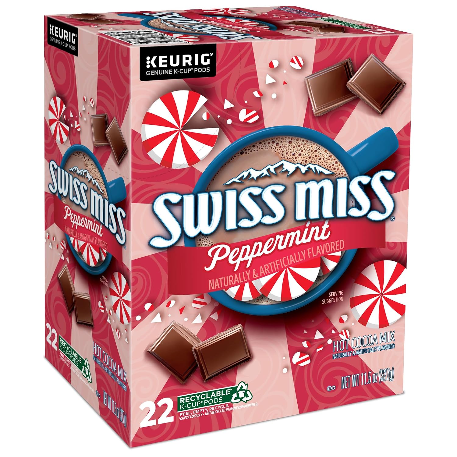 Swiss Miss Milk Chocolate Hot Cocoa Keurig Single-Serve K Cup Pods, 28 Count