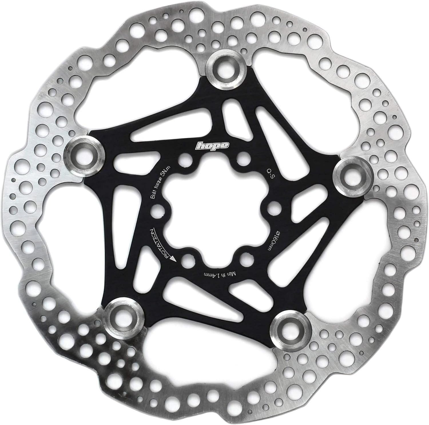 Hope Floating Disc Rotor: 180mm Orange | bike-brake-rotors