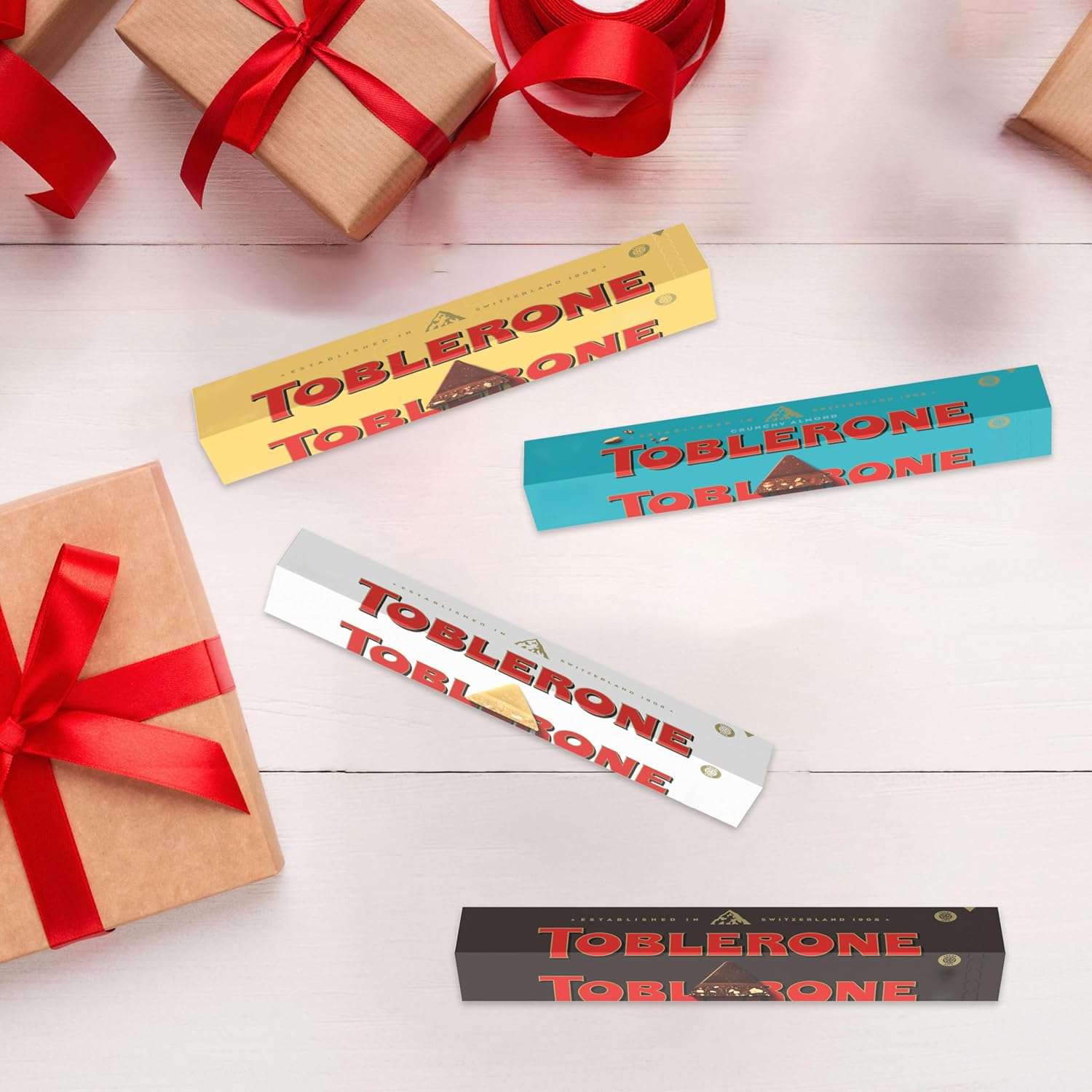 TOBLERONE Dark Chocolate Bar with Honey and Almond Nougat, 20 Bars | Bulk Chocolate