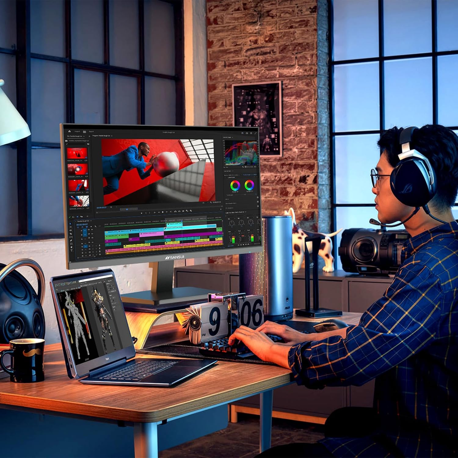 SANSUI 32 Inch Curved 240Hz Gaming Monitor High Refresh Rate, FHD 1080P | Gaming PC Monitor HDMI DP1.4, 1500R Curvature, 1Ms MPRT, HDR,Metal Stand,VESA Compatible(DP Cable Incl.)