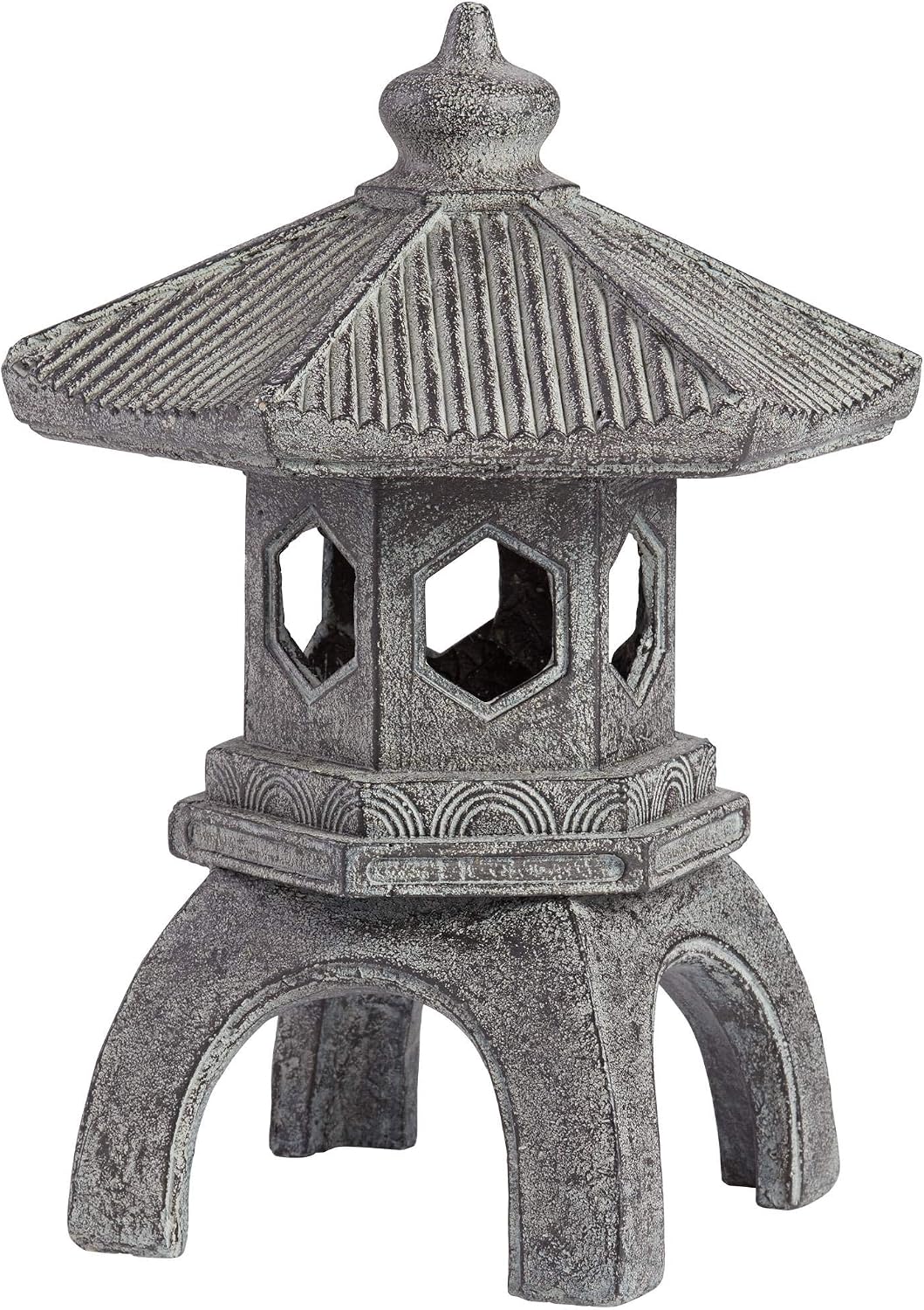 John Timberland Pagoda 16 1/2" High Old Stone Indoor-Outdoor Statue | Sculpture Asian Japanese Garden Decor Front Porch Patio Yard Outside Home