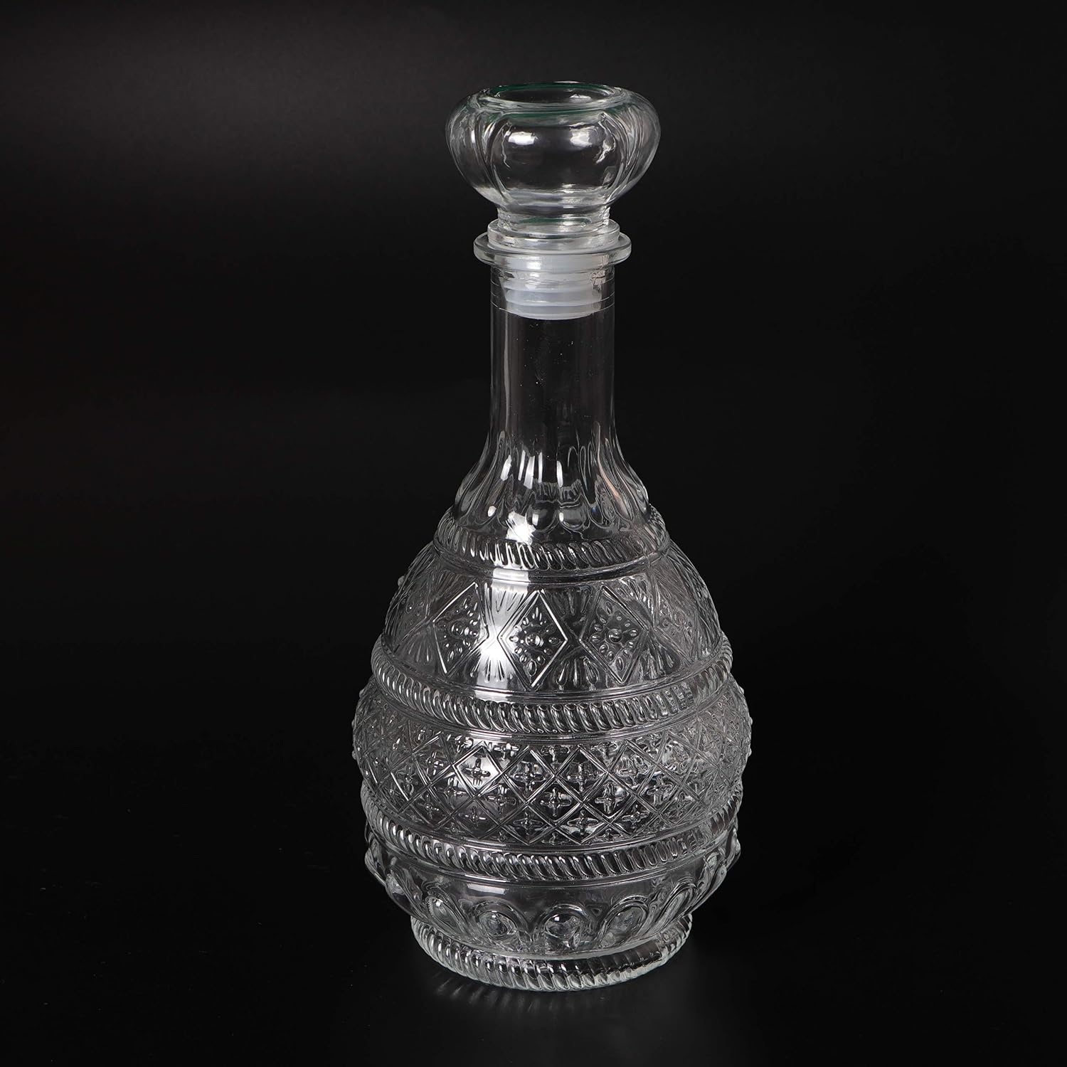 MDLUU Liquor Decanter, Glass Spirits Decanter with Airtight Stopper, Whiskey Vodka Bourbon Decanter Bottle for Gift, Home, Bar, Party Decor
