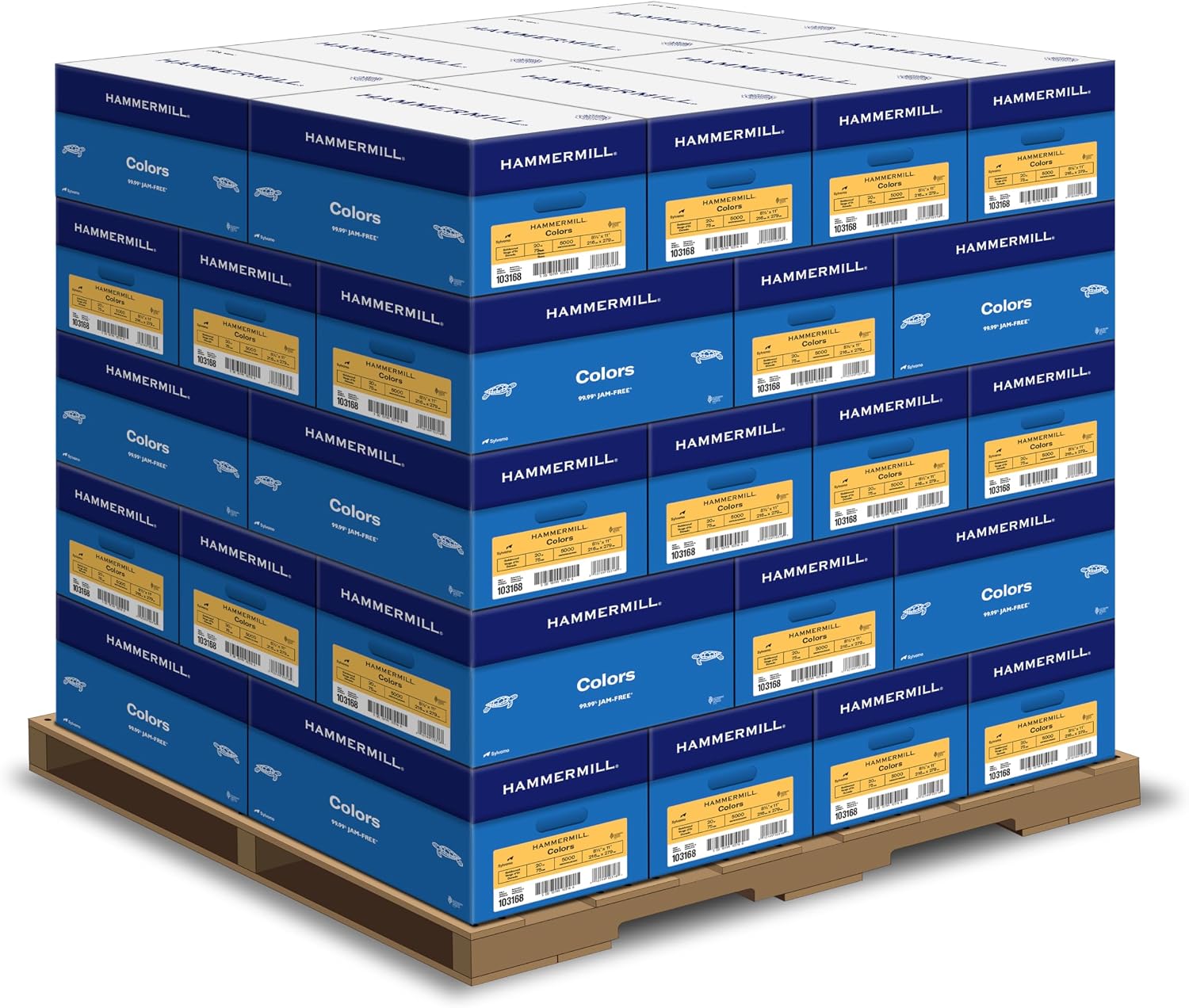 Hammermill Colored Paper, 20 lb Blue Printer Paper, 8.5 x 11 - Made in the USA, Pastel Paper, 103309R - 1 Ream (500 Sheets)