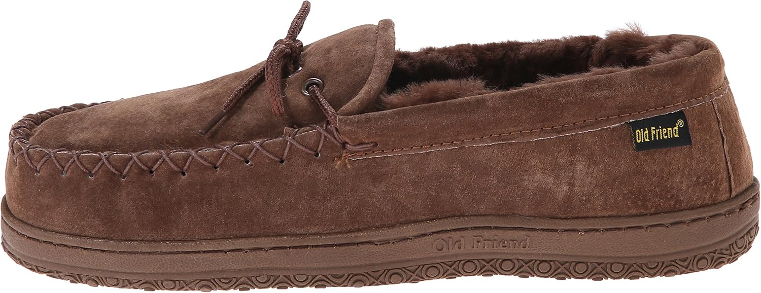 Old Friend Men’s Loafer Moccasin - Slip-On Indoor Outdoor Casual Comfort Shoes