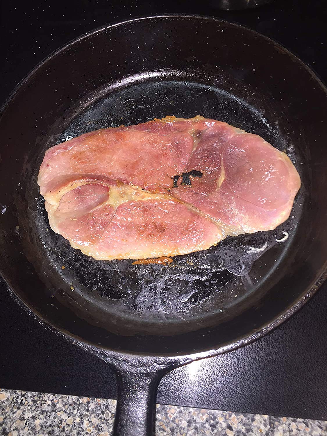 Julia's Pantry Premium Cured Country Ham Hickory Smoked Center Steaks 3 - 1# Packages with Red Eye Gravy Sample