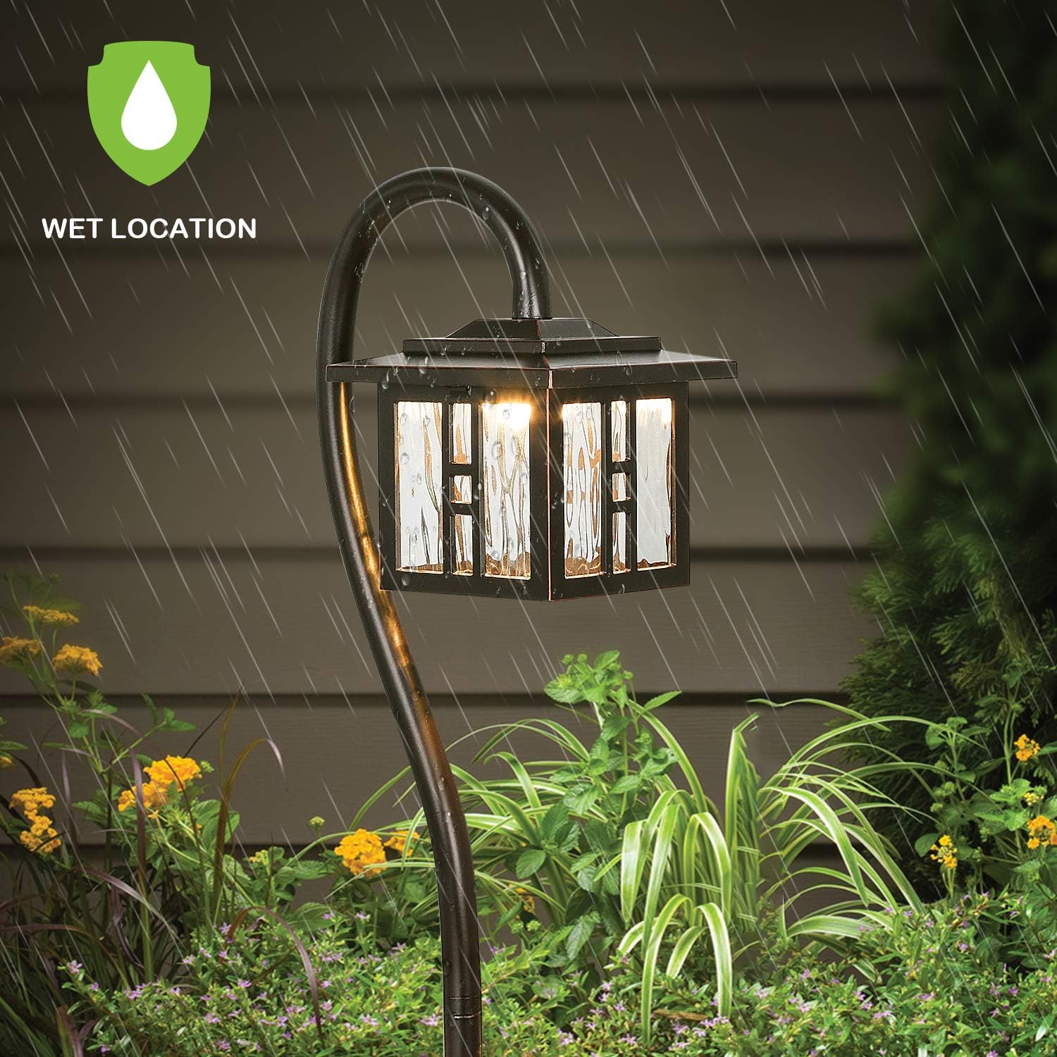hykolity Low Voltage Landscape Lighting, Outdoor LED Pathway Lights