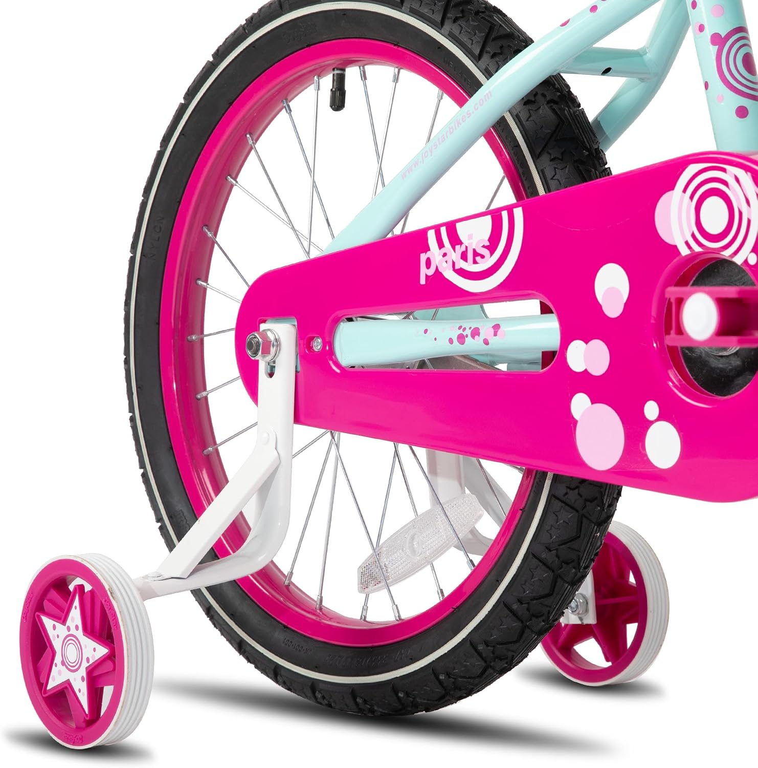 JOYSTAR Paris Girls Bike with Training Wheels for Ages 3-10Y