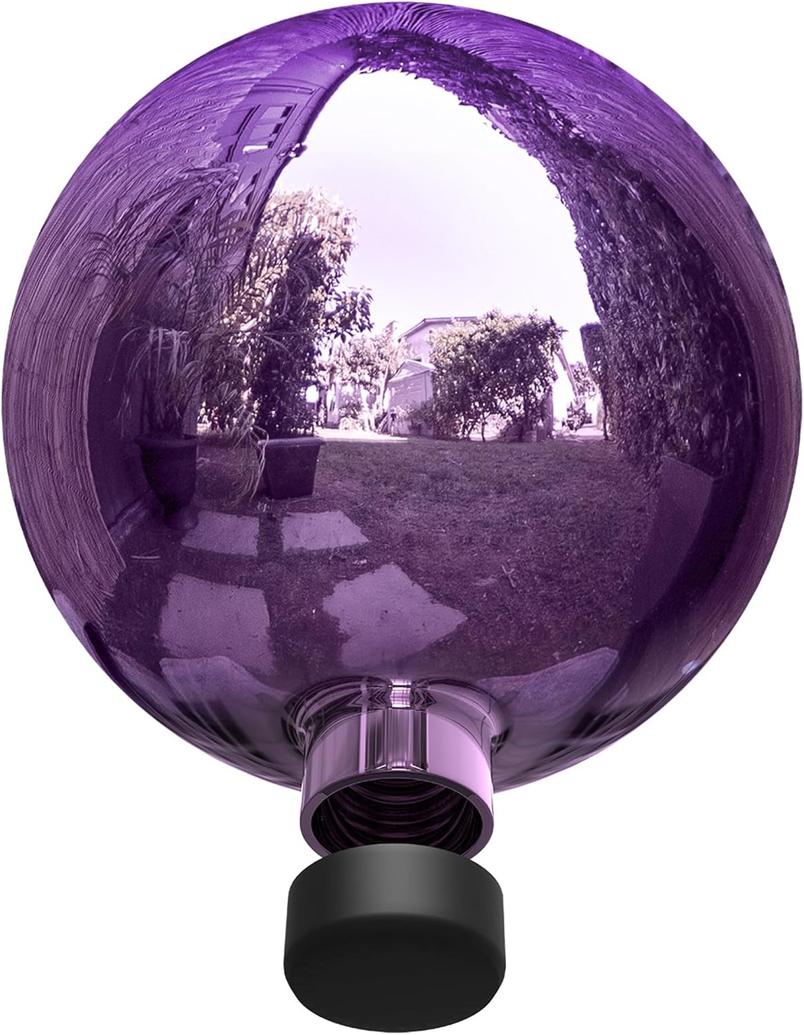 Alpine Corporation | 10" Indoor/Outdoor Glass Gazing Globe — Festive Garden & Yard Décor Accent — Blue