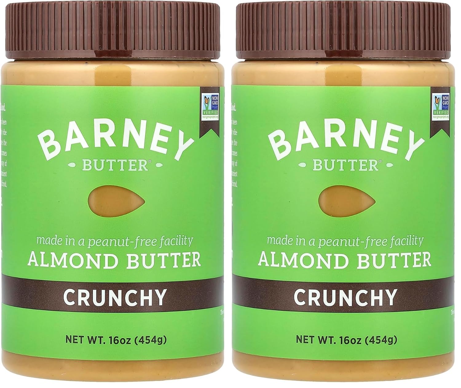 Barney Butter Almond Butter, Bare Smooth, 16 Ounce Jar, No Added Sugar or Salt, Skin-Free Almonds, No Stir, Non-GMO, Gluten Free, Keto, Paleo, Vegan