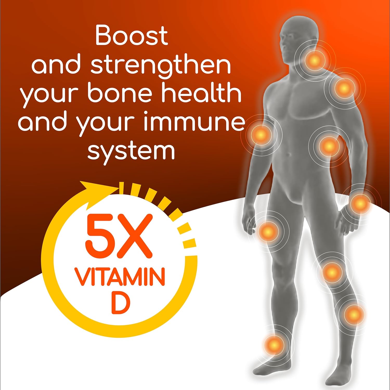 X Ray Dol Triple Action Joint Support Supplement, 60 Count, 1 Pack | Glucosamine 1500mg, Chondroitin 800mg, MSM 750mg, 5X Vitamin D, Supports Healthy Joints, Bones & Cartilage