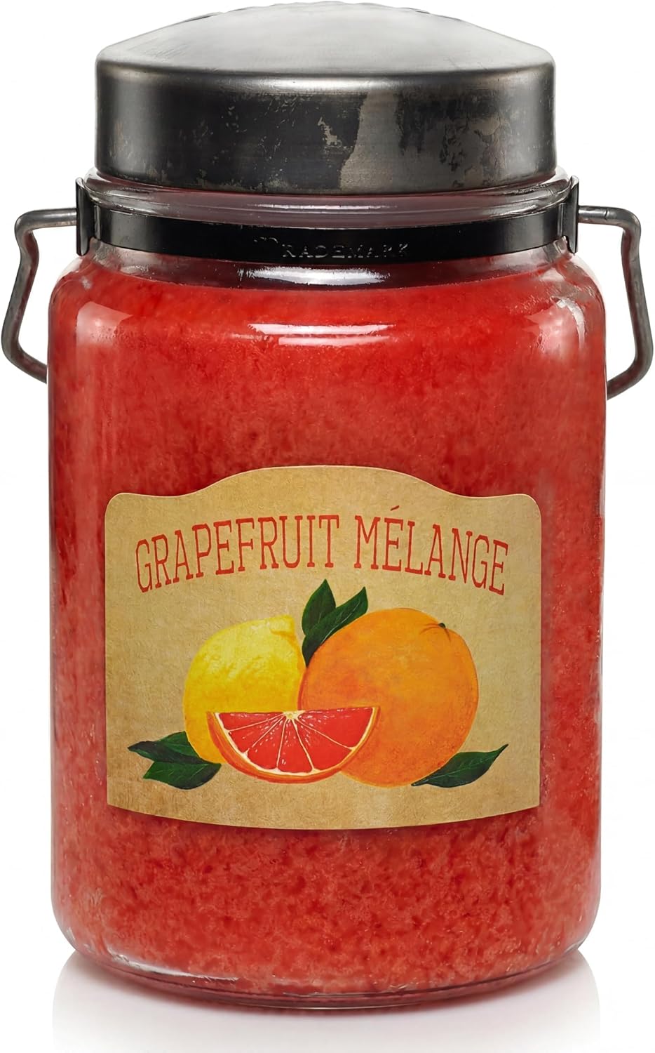 McCall’s Candles | Hot Buttered Rum | 26 oz Scented Candle | USA-Poured | Vintage Rustic Jar with Carrying Handle | Warm Buttery Spiced Rum Fragrance