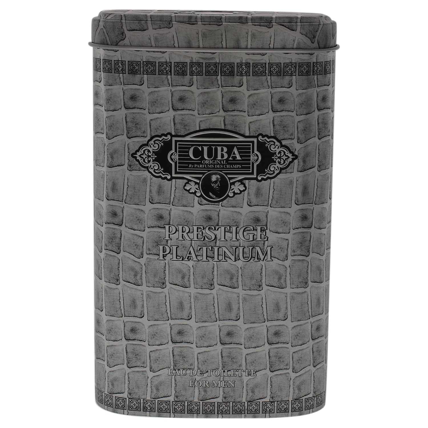 Cuba Original by Parfums Des Champs Prestige Platinum by Cuba, 3 oz Eau De Toilette Spray for Men (CUBPRPM0009002)