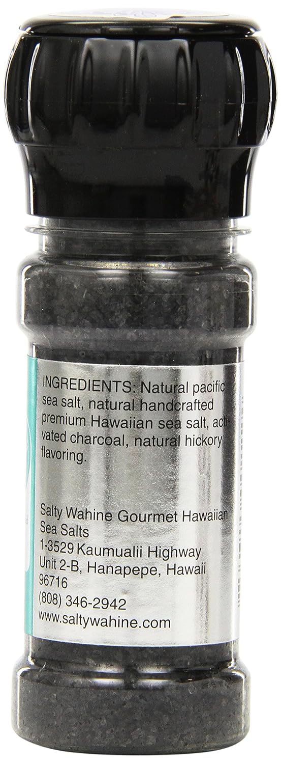Salty Wahine Gourmet Hawaiian Sea Salts, Hawaiian Sea Salt and Rainbow Peppercorns, 4 Ounce
