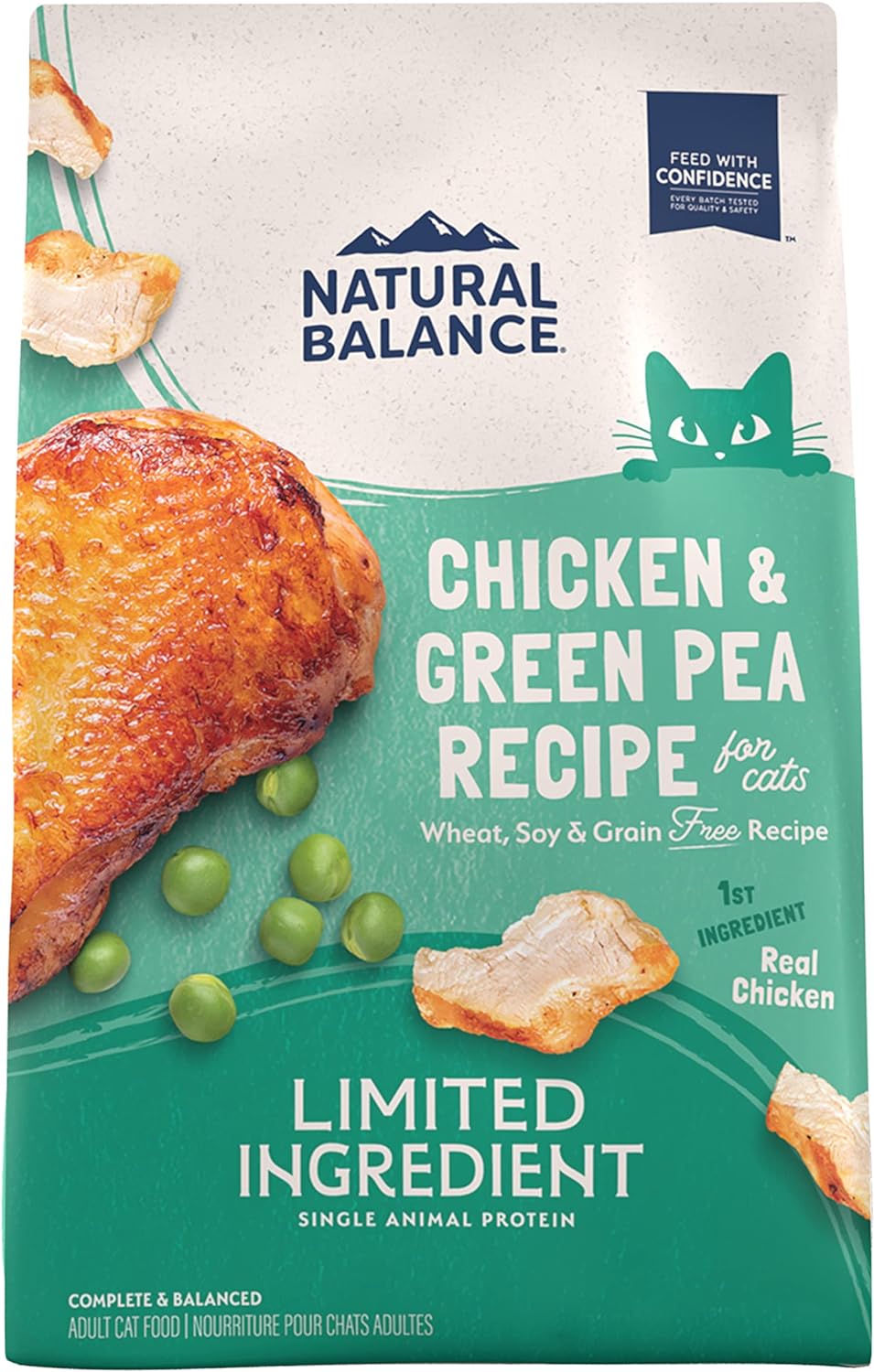 Natural Balance Limited Ingredient Adult Grain-Free Dry Cat Food - Balanced Nutrition - Soy-Free