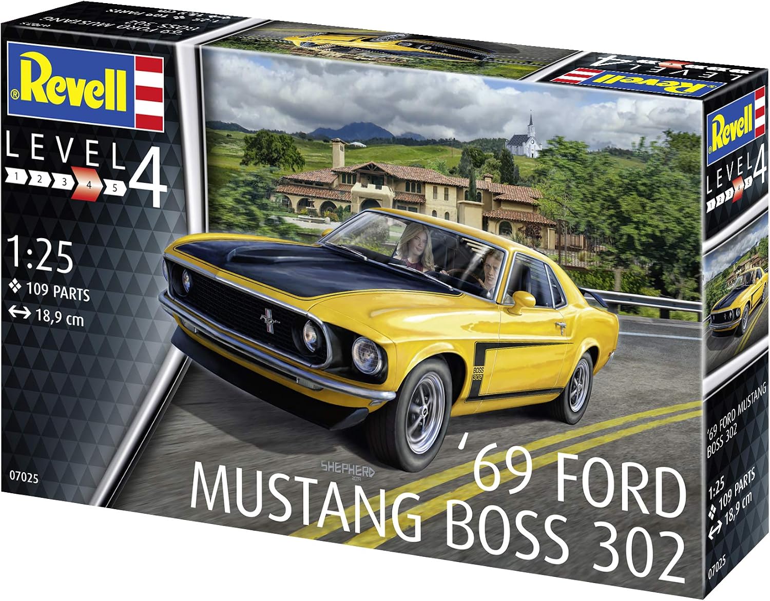 Revell RV07025 1969 Boss 302 Mustang Plastic Model kit