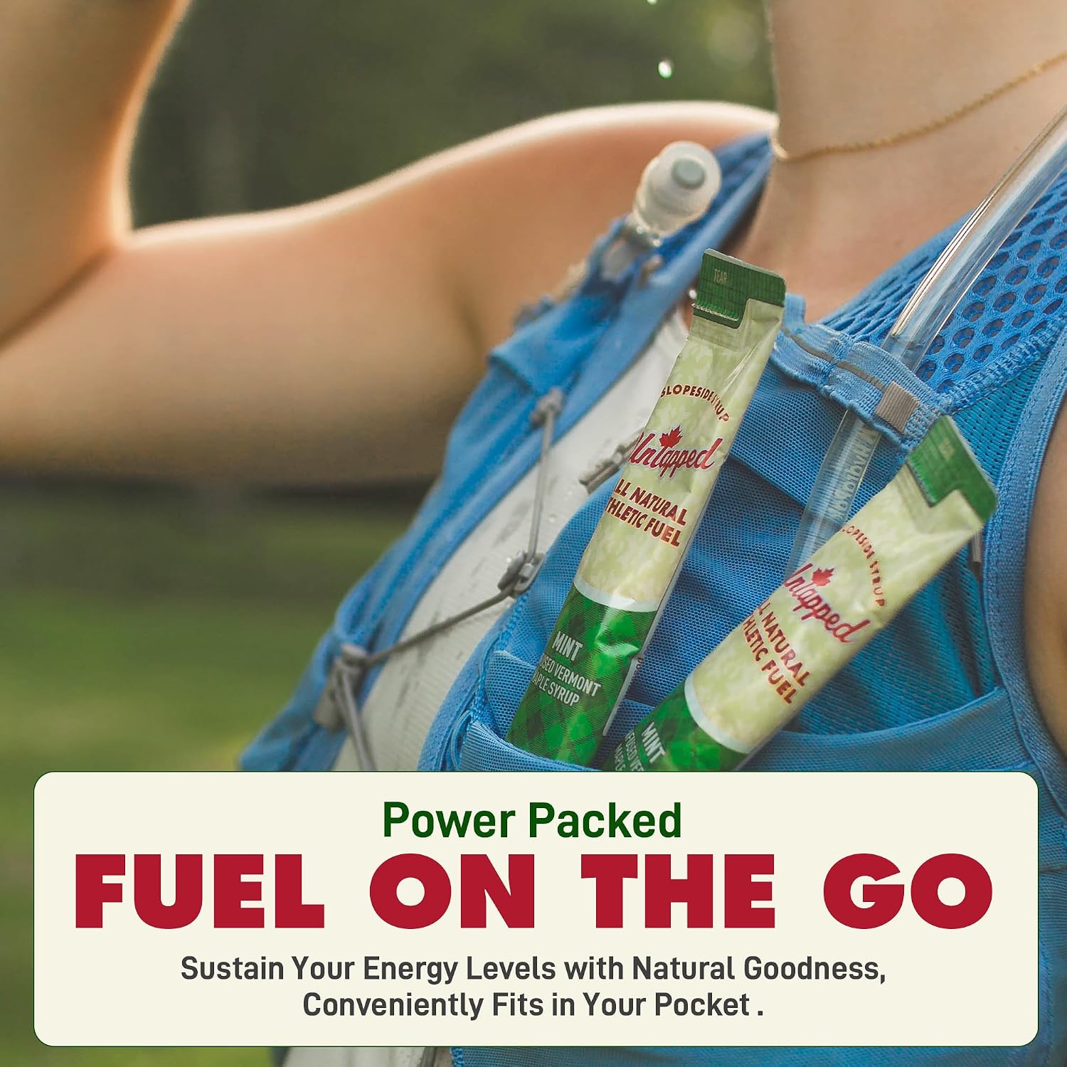 UnTapped Vermont Maple Syrup Packets for Athletes, Box of 20-0.96 Fl Oz | Organic Pure Maple Syrup for Natural Endurance Energy | Fuel to Keep You Running Longer