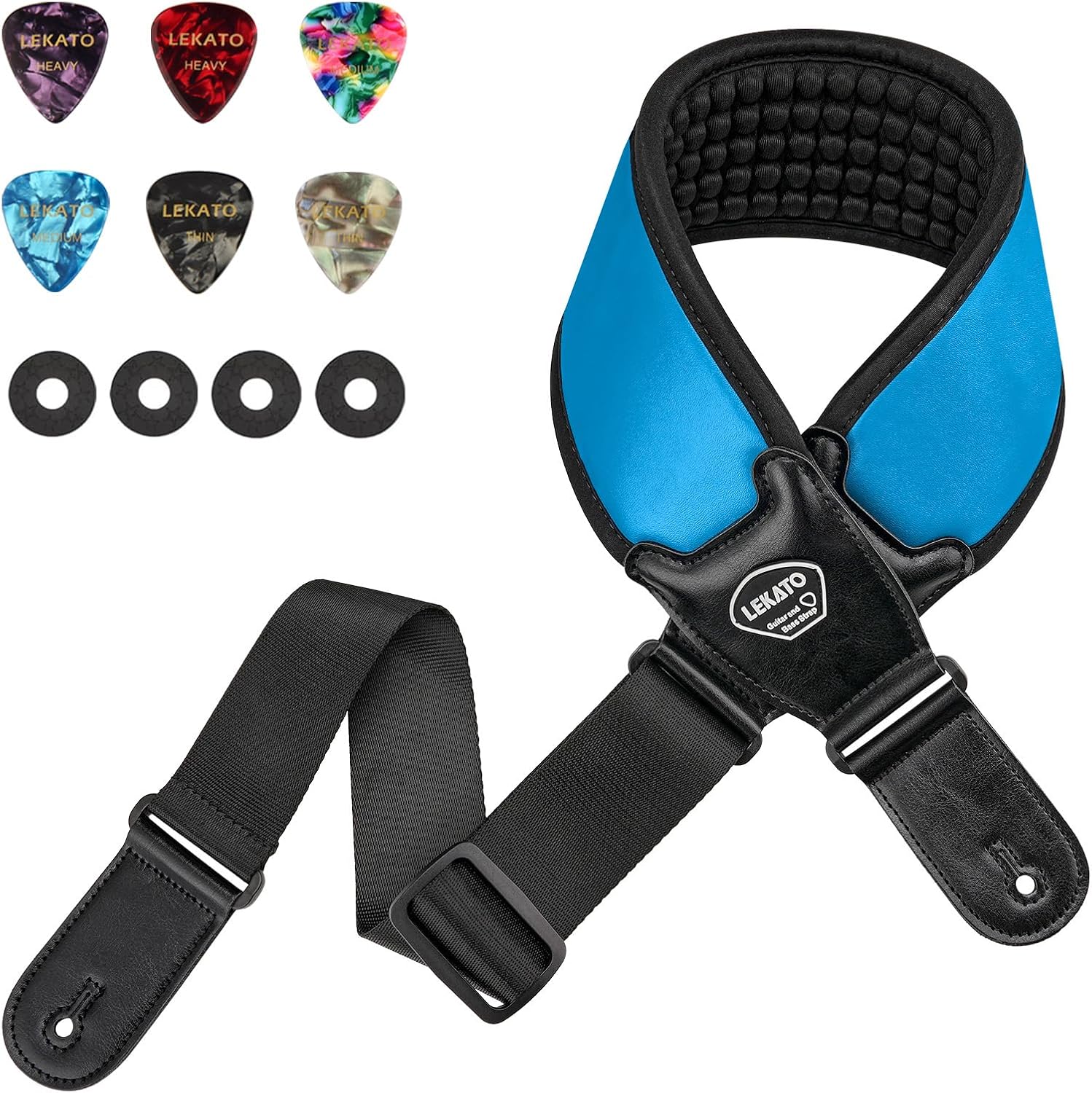 LEKATO Guitar Straps for Electric Guitar Bass
