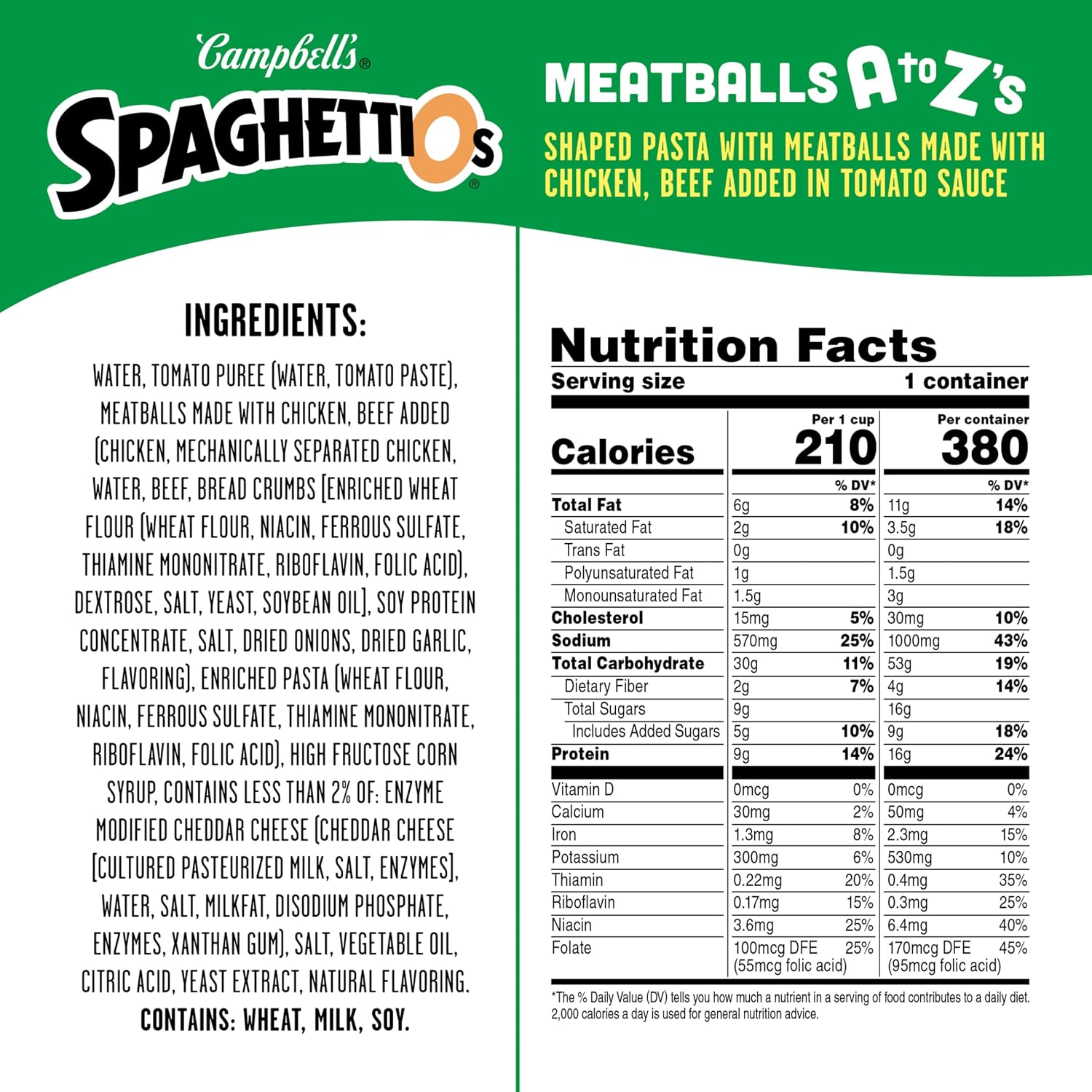 SpaghettiOs Original Canned Pasta, 15.8 oz Can (Pack of 4)
