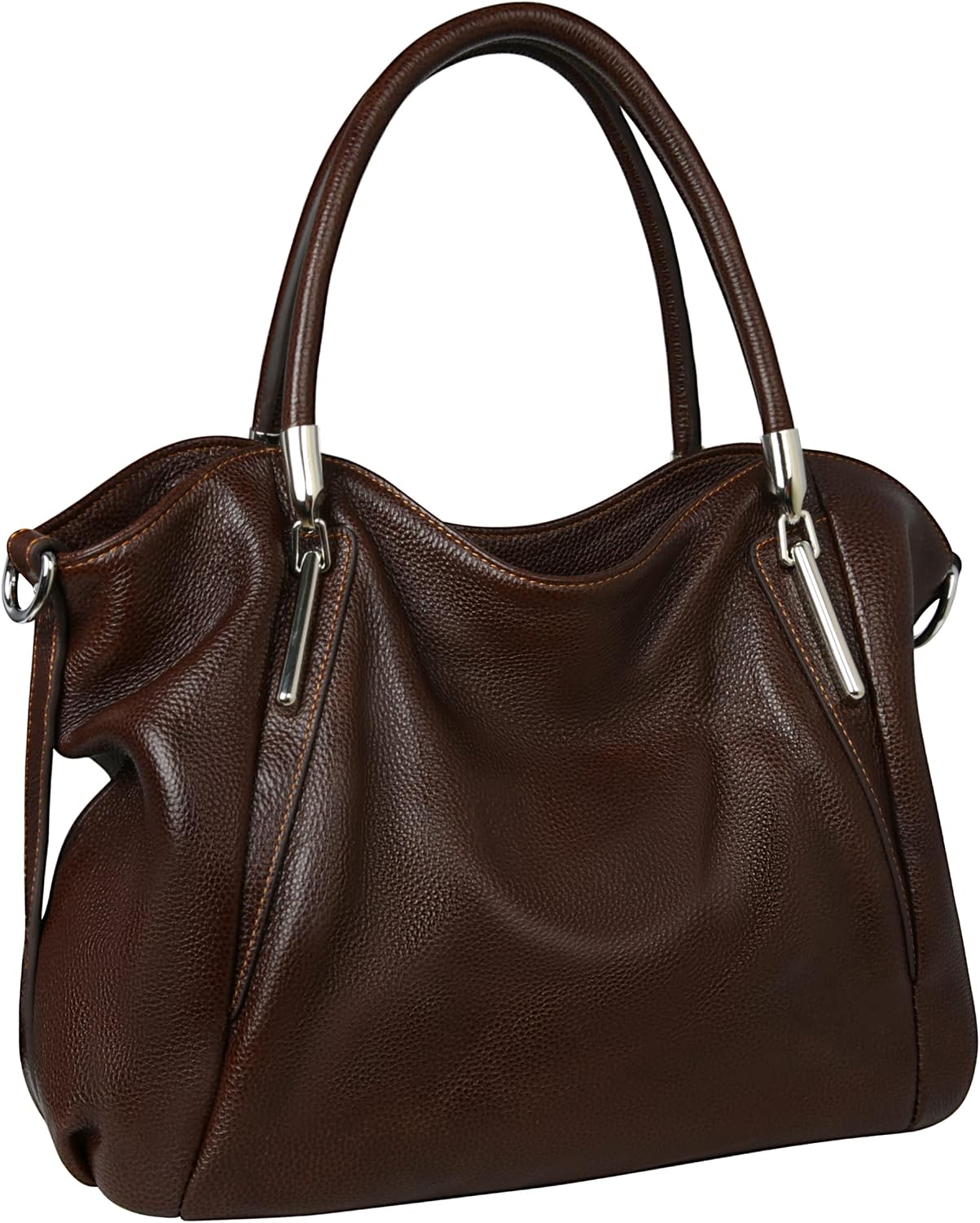 HESHE Leather Shoulder Purses for Women Tote Handbags Satchel Hobo Handbag | Designer Genuine Leather Travel Top Handle Work Bag Ladies Crossbody Purses Adjustable Straps Large Capacity Zippered Closure