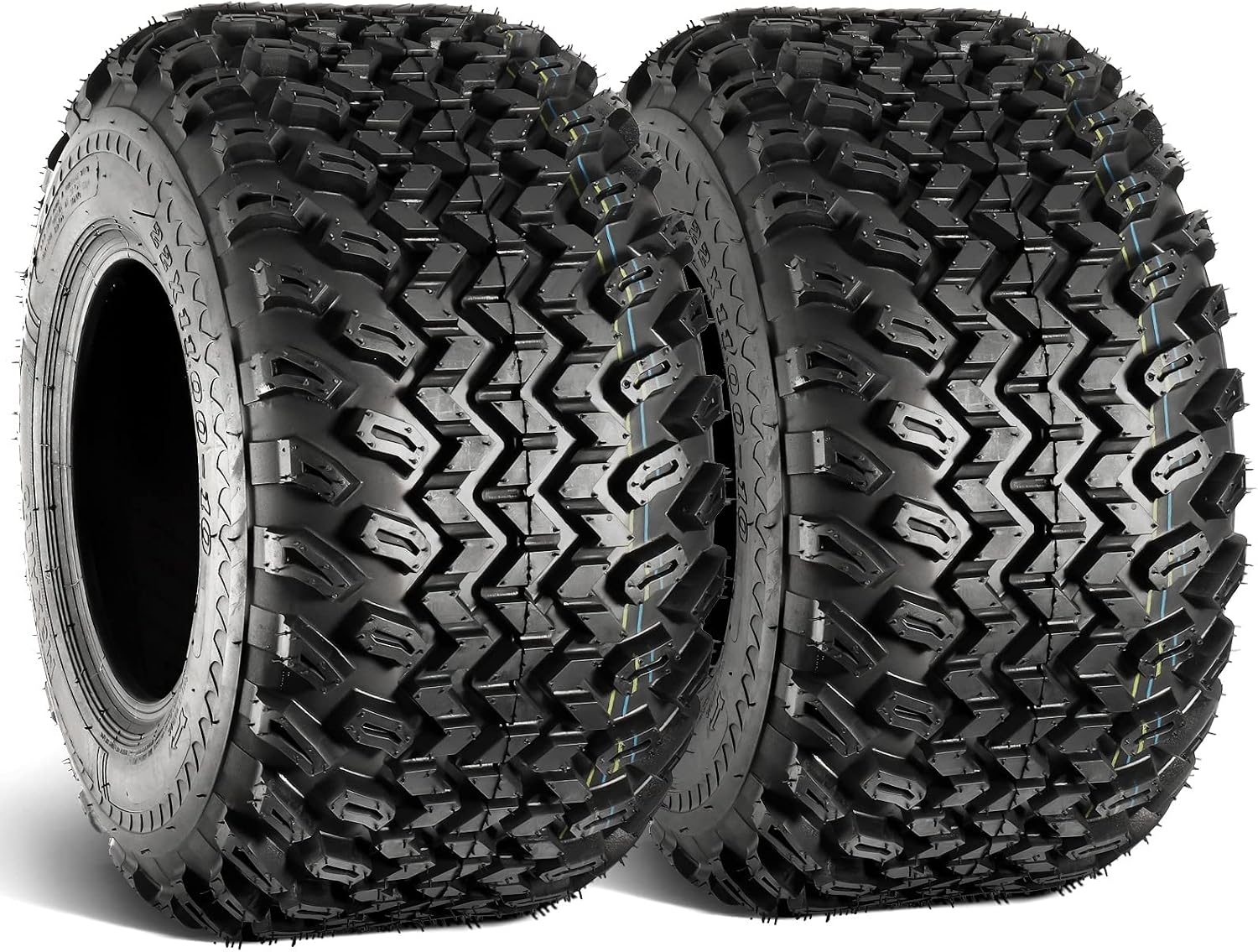 MaxAuto 2pcs 22x11.00-10 Hilly Lawn Tires, 22x11x10 Golf Cart Tires, 4Ply