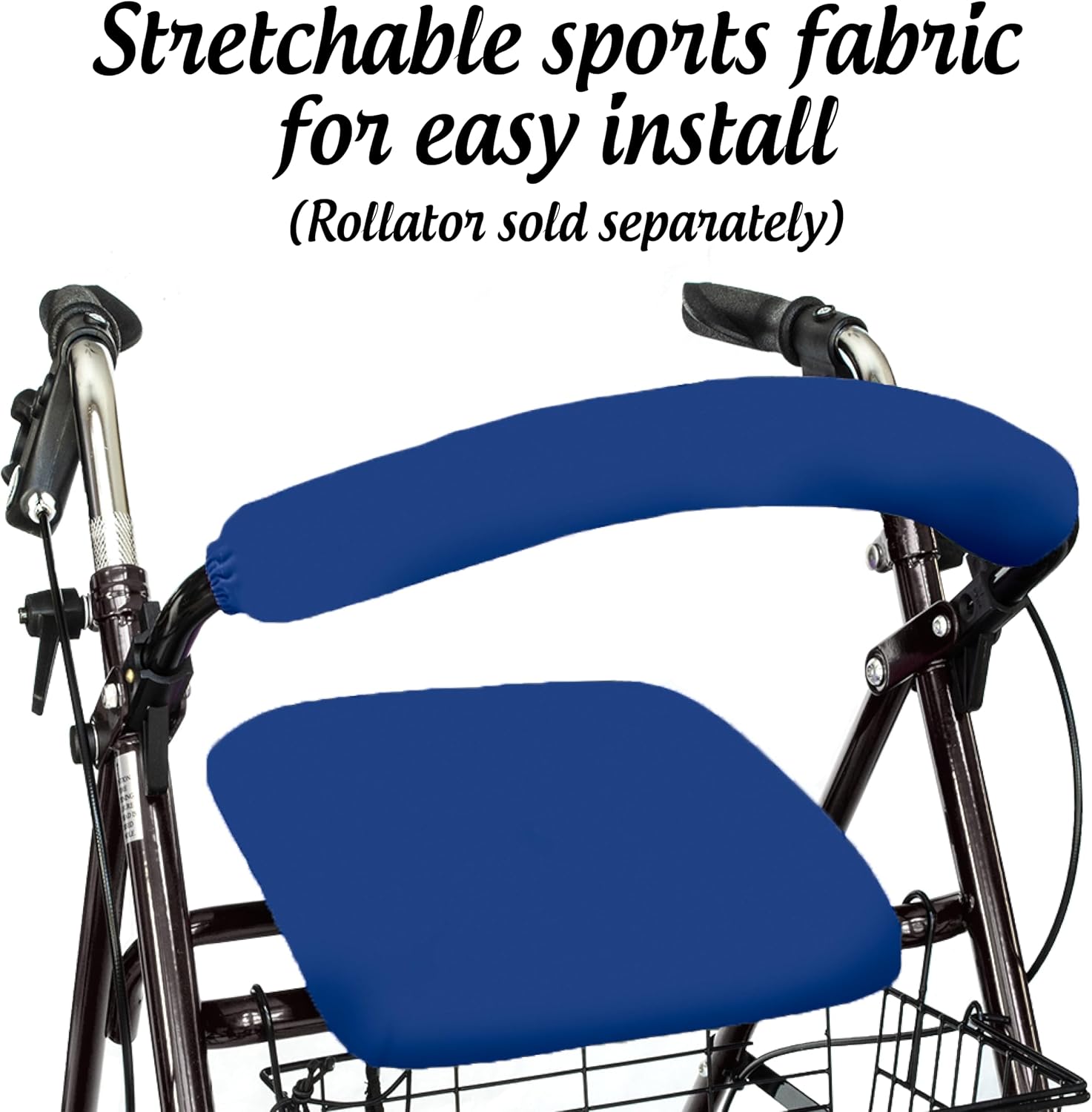 Top Glides Playful Purple Universal Rollator Walker Seat and Backrest Covers (Purple)