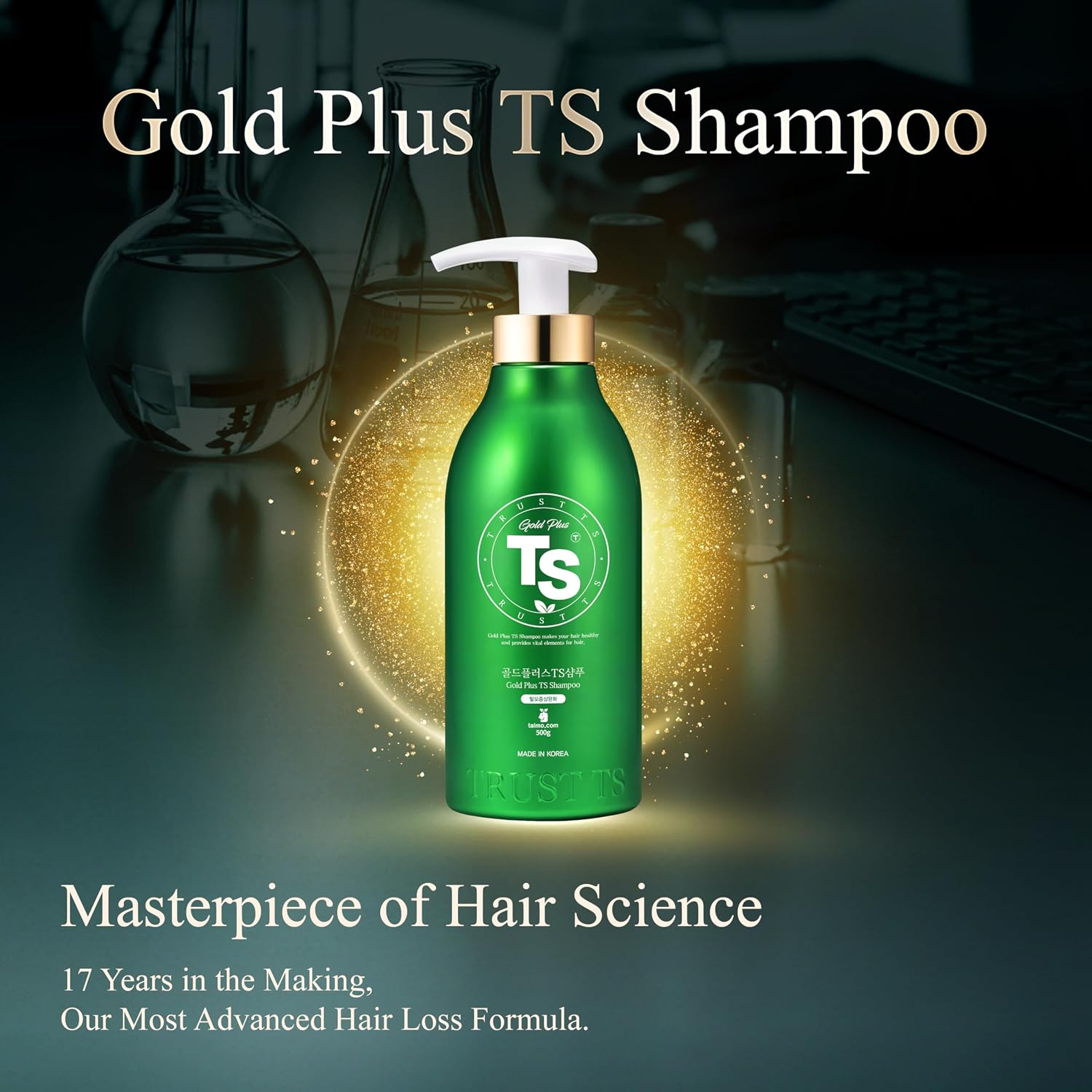 TS Gold Plus Shampoo | Hair Loss Shampoo with Biotin