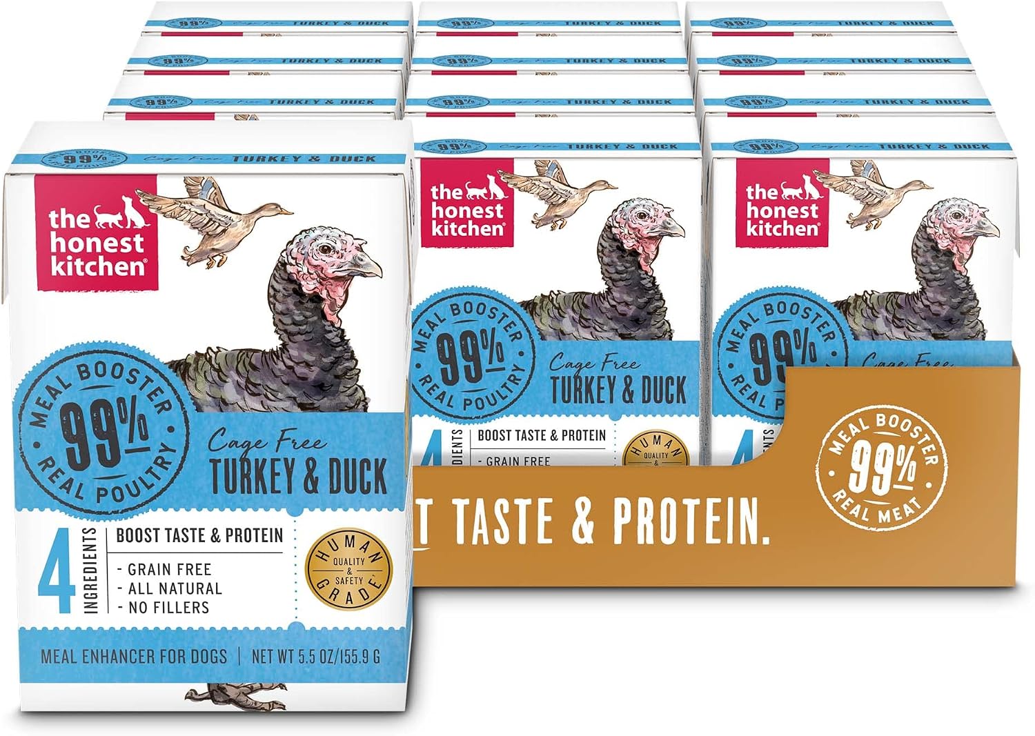 The Honest Kitchen Human Grade Wholemade™ Dehydrated Grain Free Dog Food – Complete Meal or Dog Food Topper – Chicken 4 lb (Makes 16 lbs)