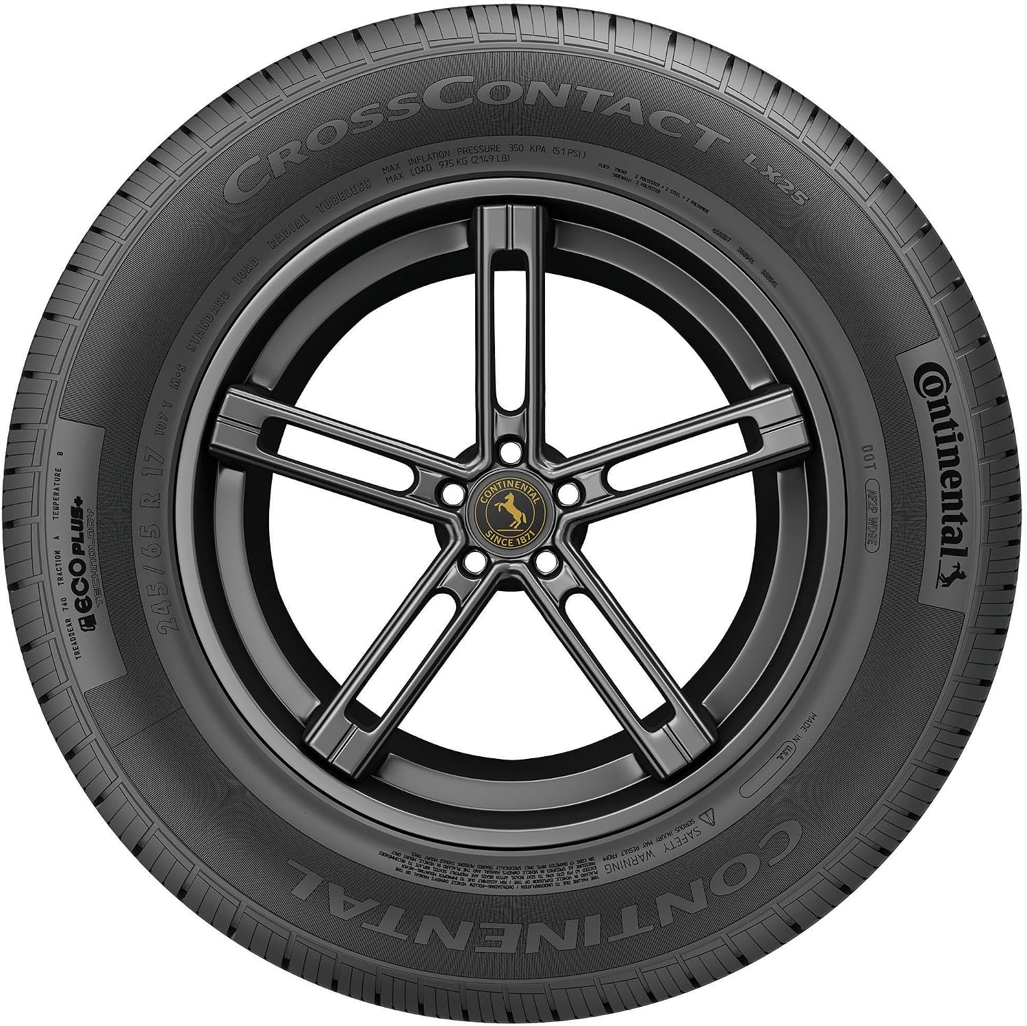 Continental CROSS CONTACT LX25 All- Season Radial Tire-235/55R17 99H