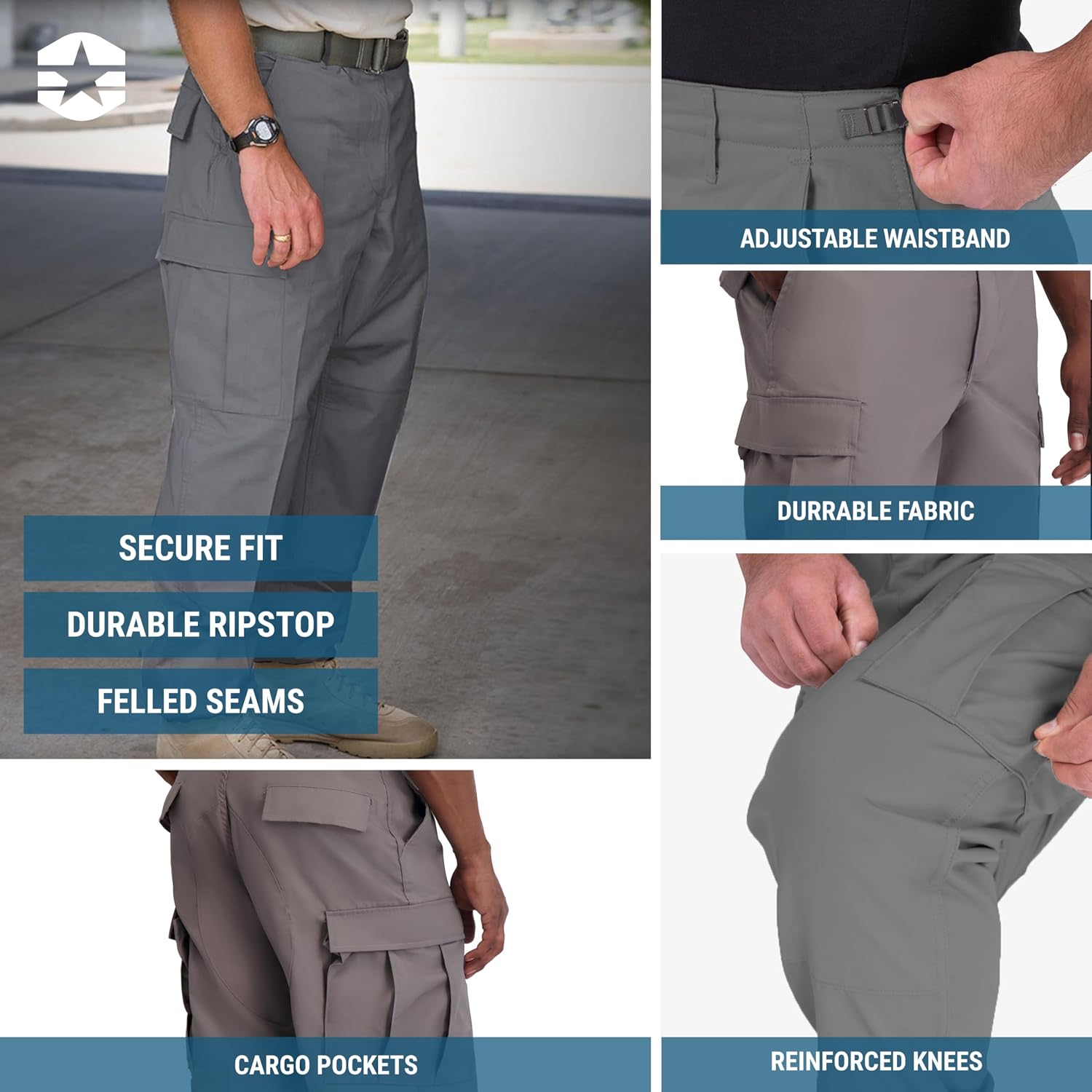 Propper Men's BDU Zipper Fly Battle Rip Cargo Uniform Pants