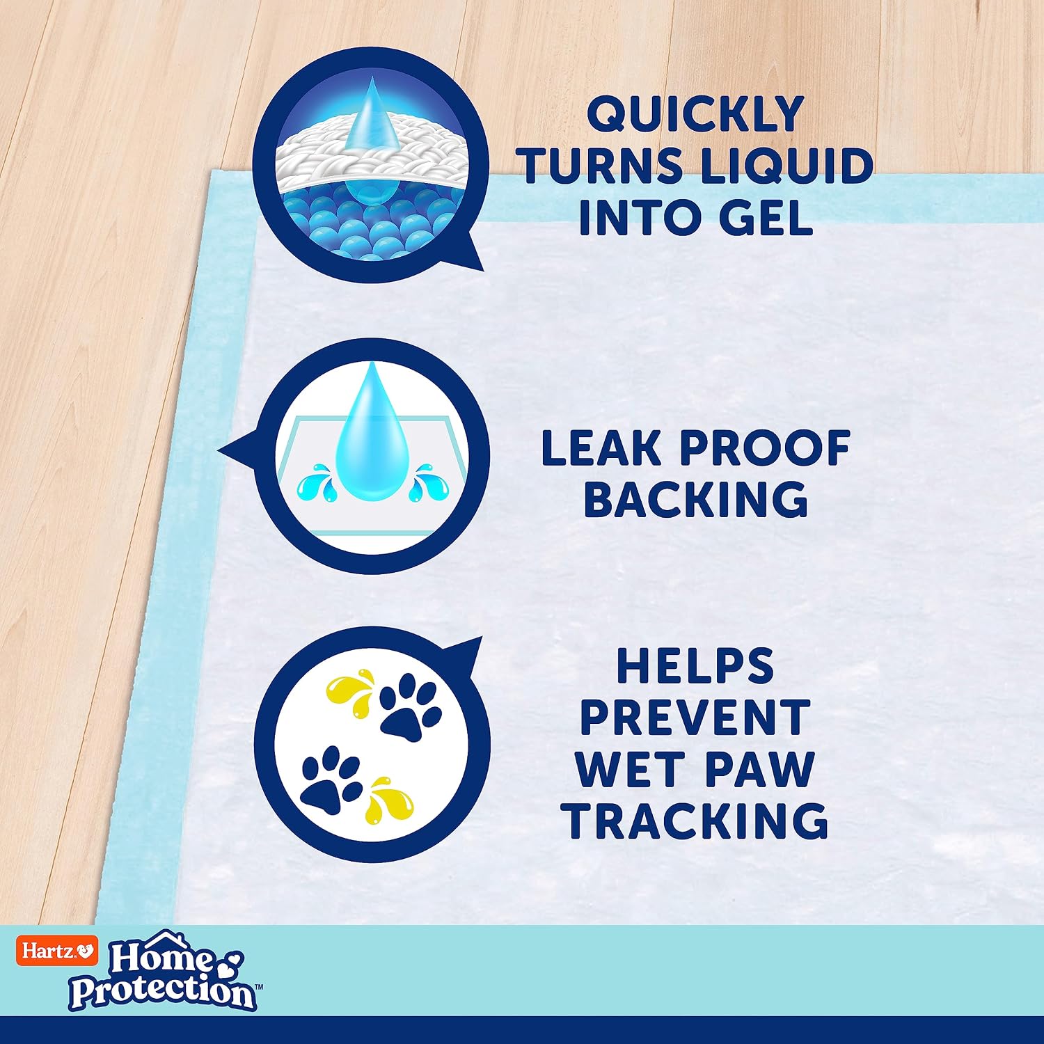 Hartz Home Protection Super Absorbent Odor Eliminating Lavender Scented No Leak Dog Pads,XL 30 count