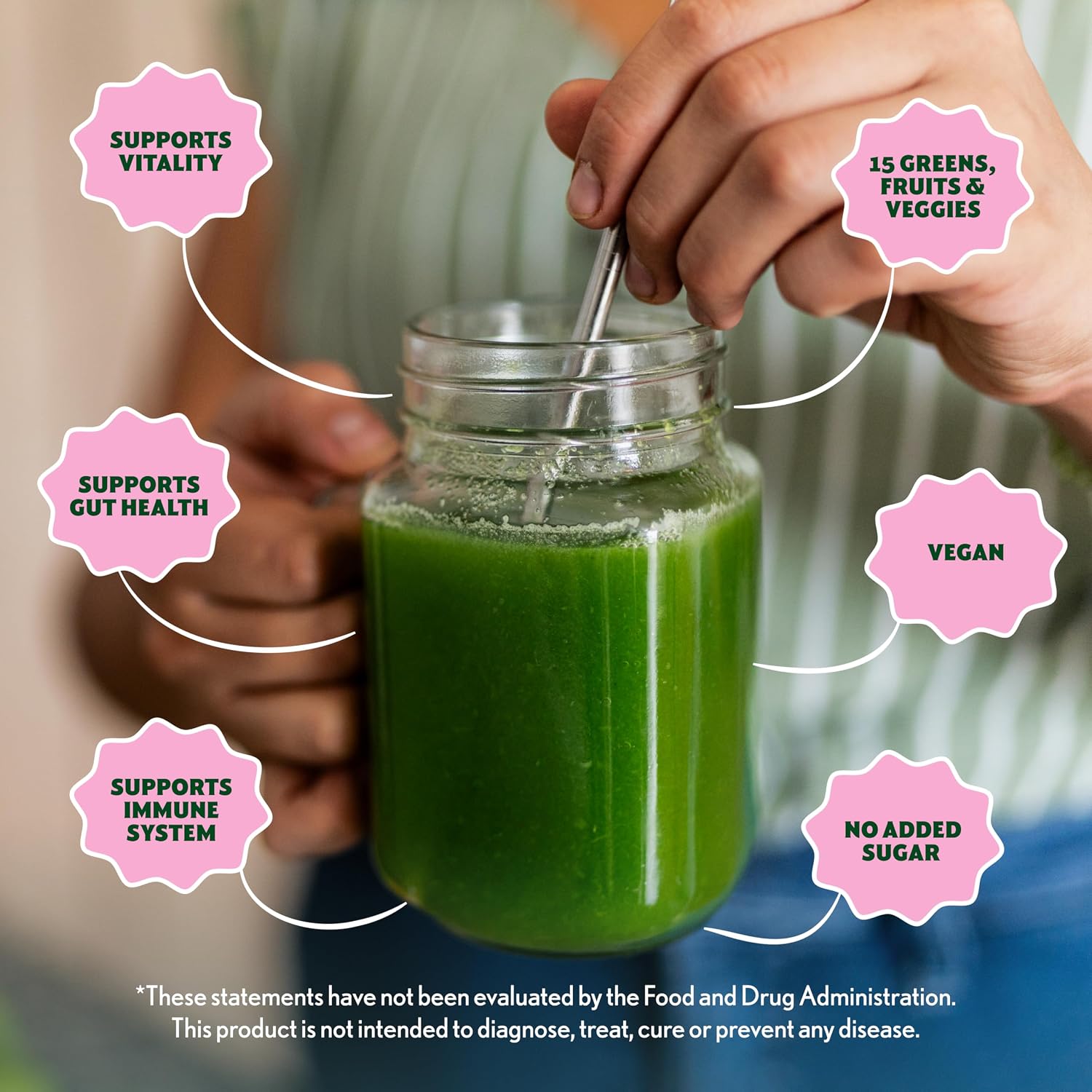 Amazing Grass Super Greens Powder Original, 60 Servings, 16.9 oz | Organic Greens Superfood Powder with Spirulina, Beet Root, Probiotics & Digestive Enzymes to Support Digestion