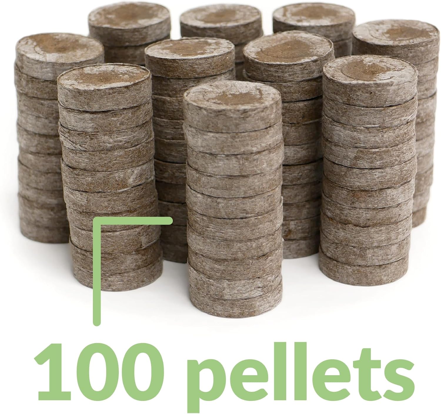 100 Count- Jiffy 36 MM Peat Soil Pellets Seeds Starting Plugs: Indoor Seed Starter- Start Planting Indoors for Transplanting to Garden or Planter Pot | Starter- Start Planting Indoors for Transplanting to Garden or Planter Pot